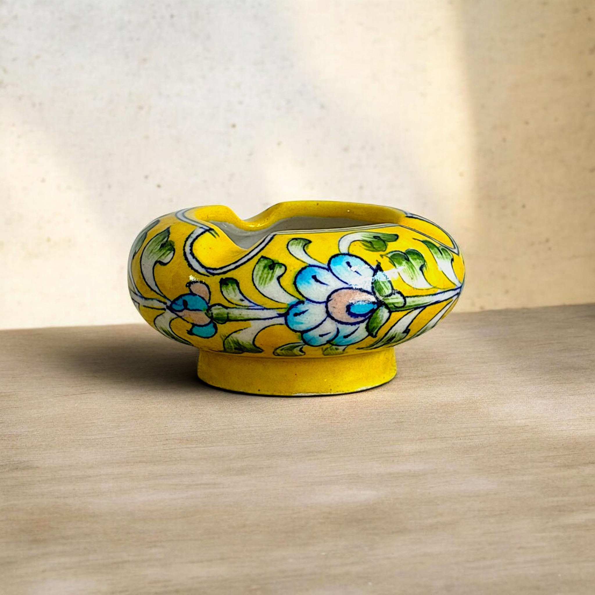 Blue Pottery Ashtray