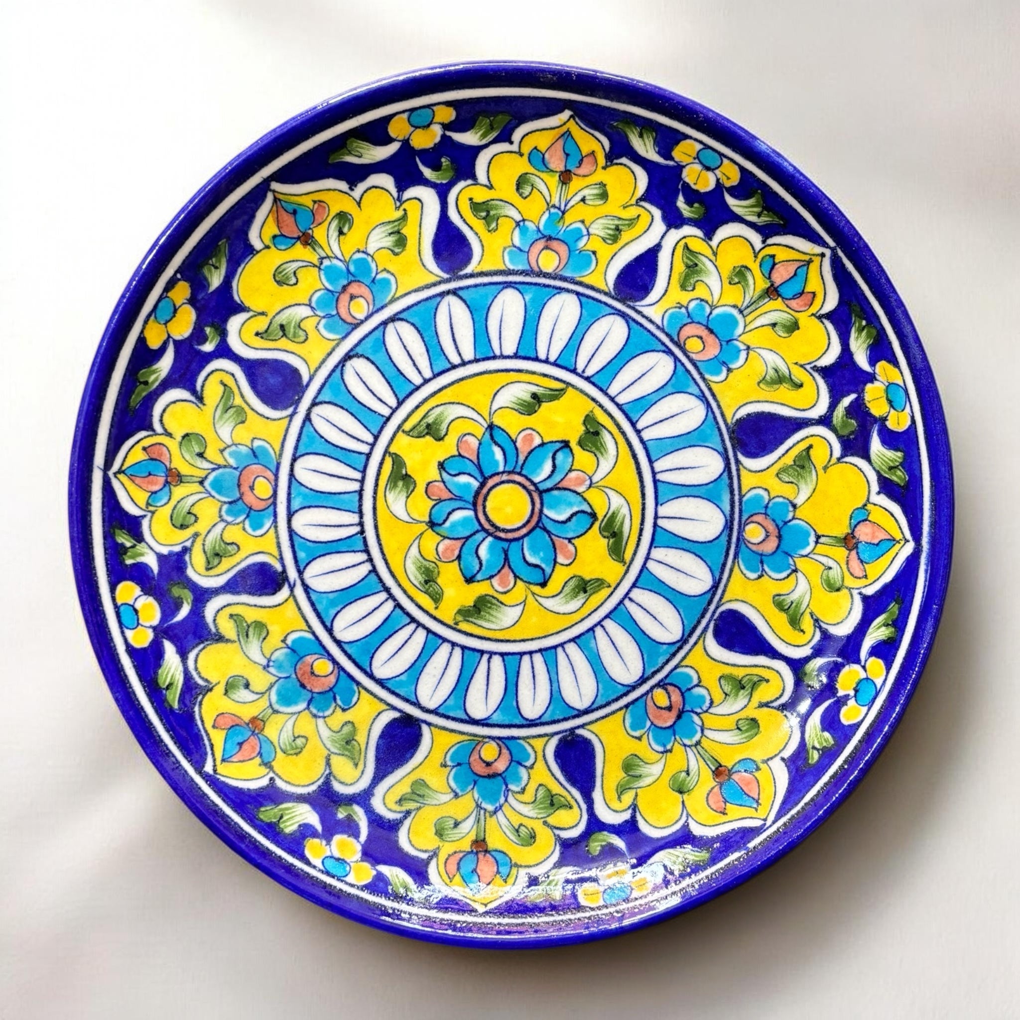 Blue Pottery 10inch Plate