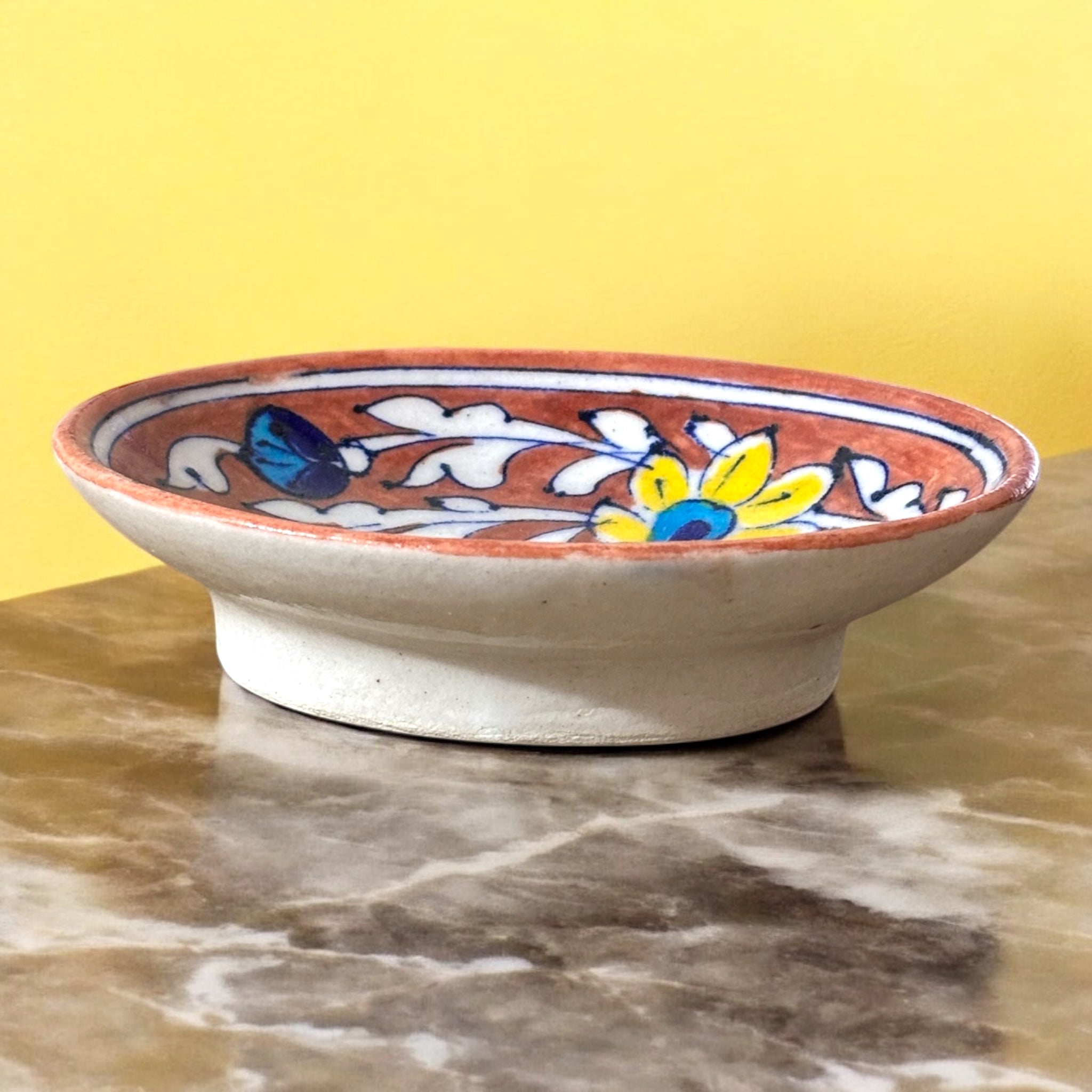 Blue Pottery Soapdish