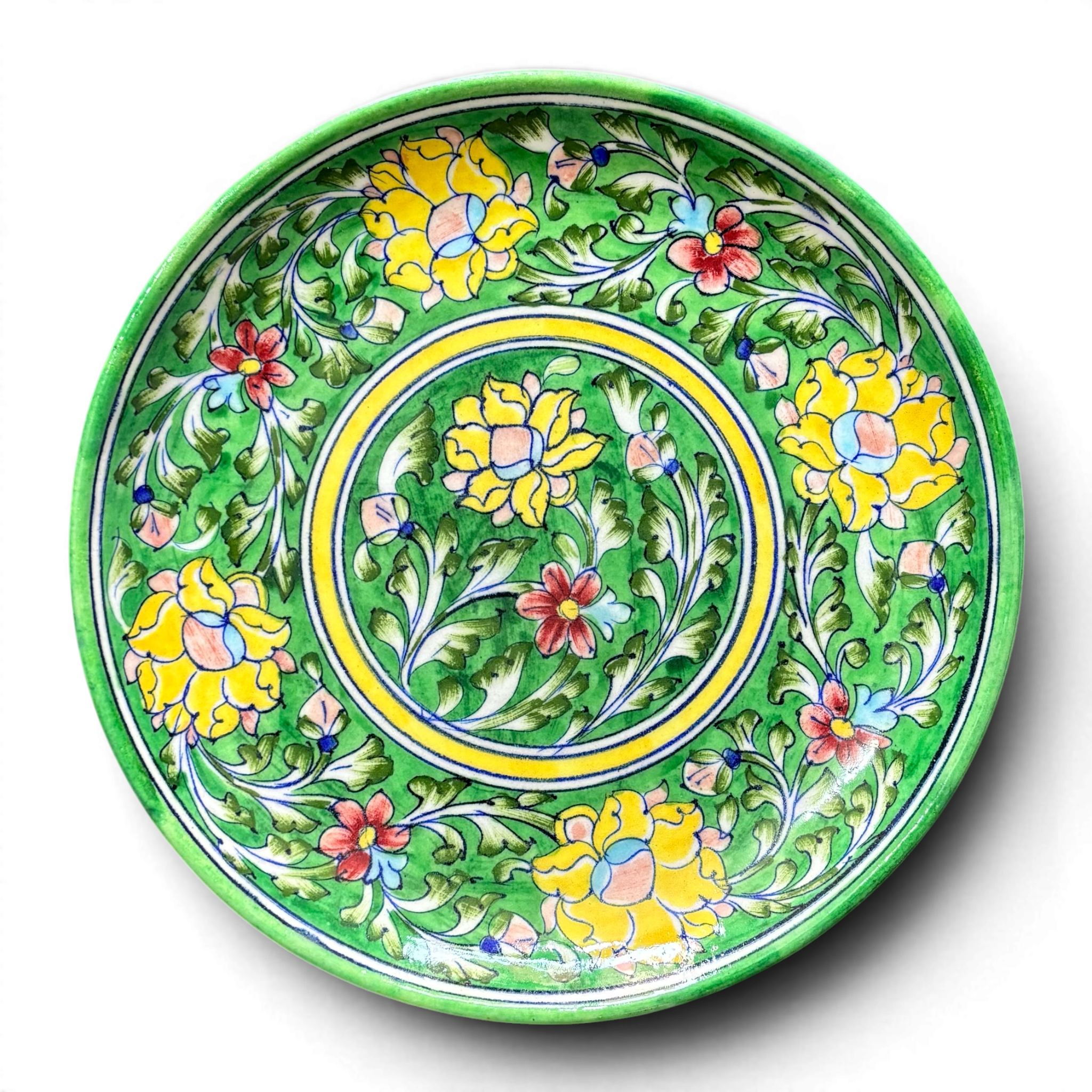 BLUE POTTERY 10INCH PLATE