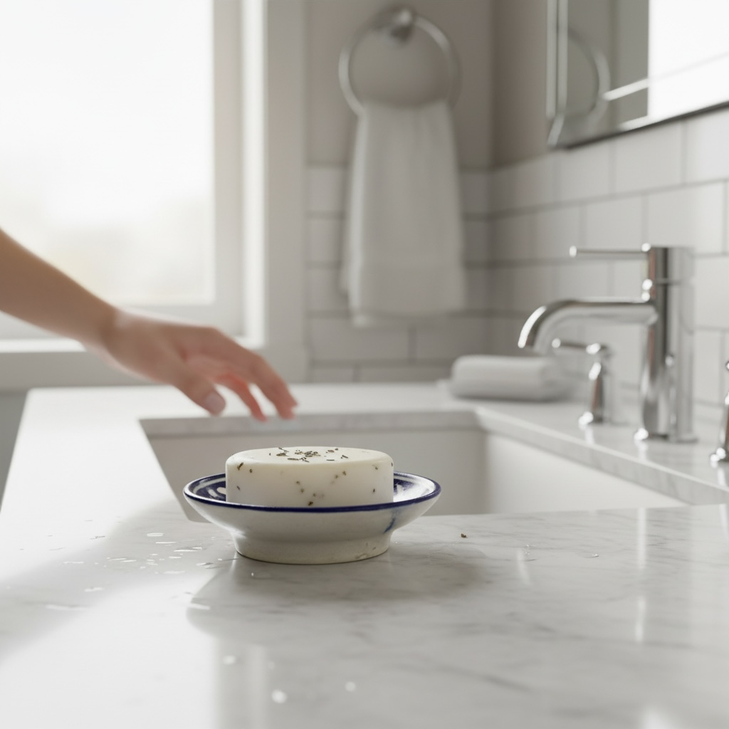 Blue Pottery Soapdish