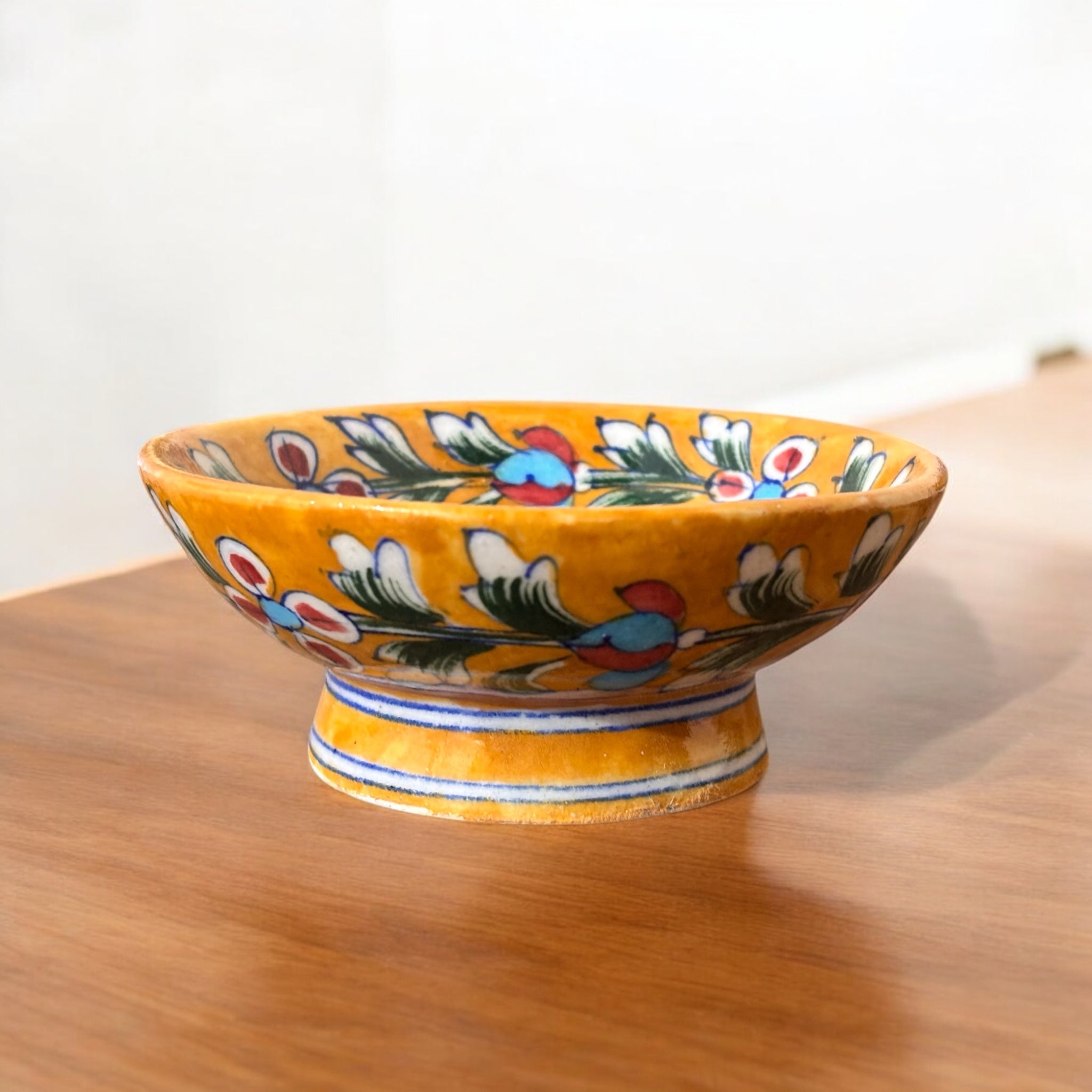 Blue Pottery Bowl Set Of (2)