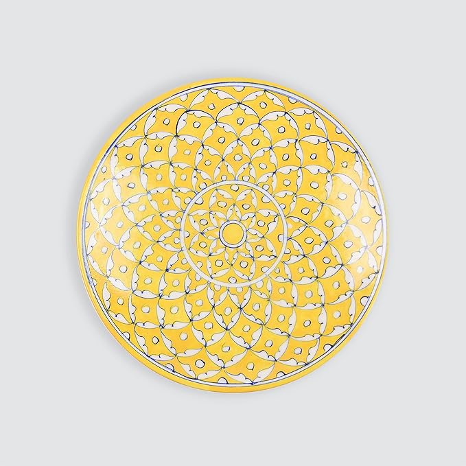 Blue Pottery 12 Inch Plate