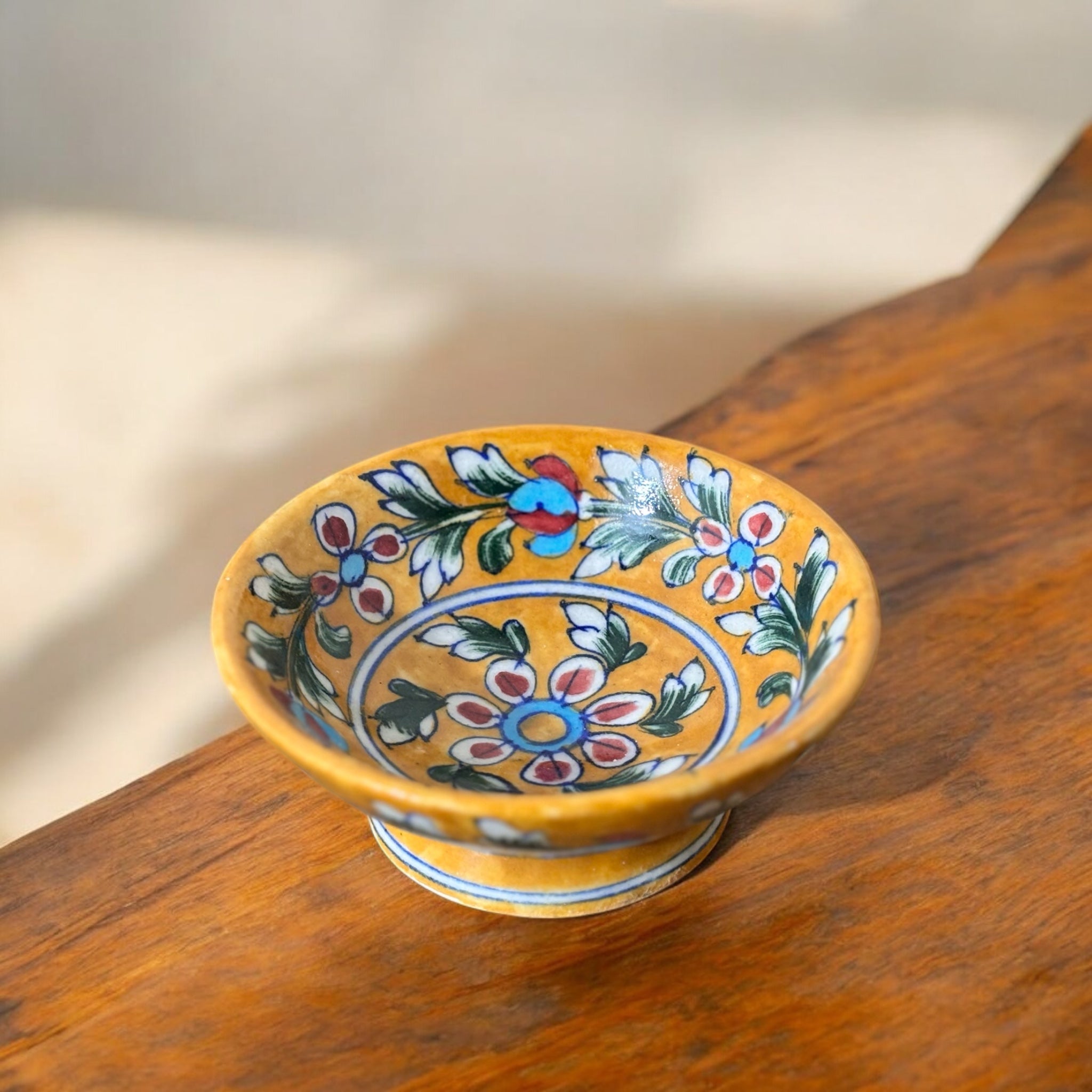 Blue Pottery Bowl Set Of (2)