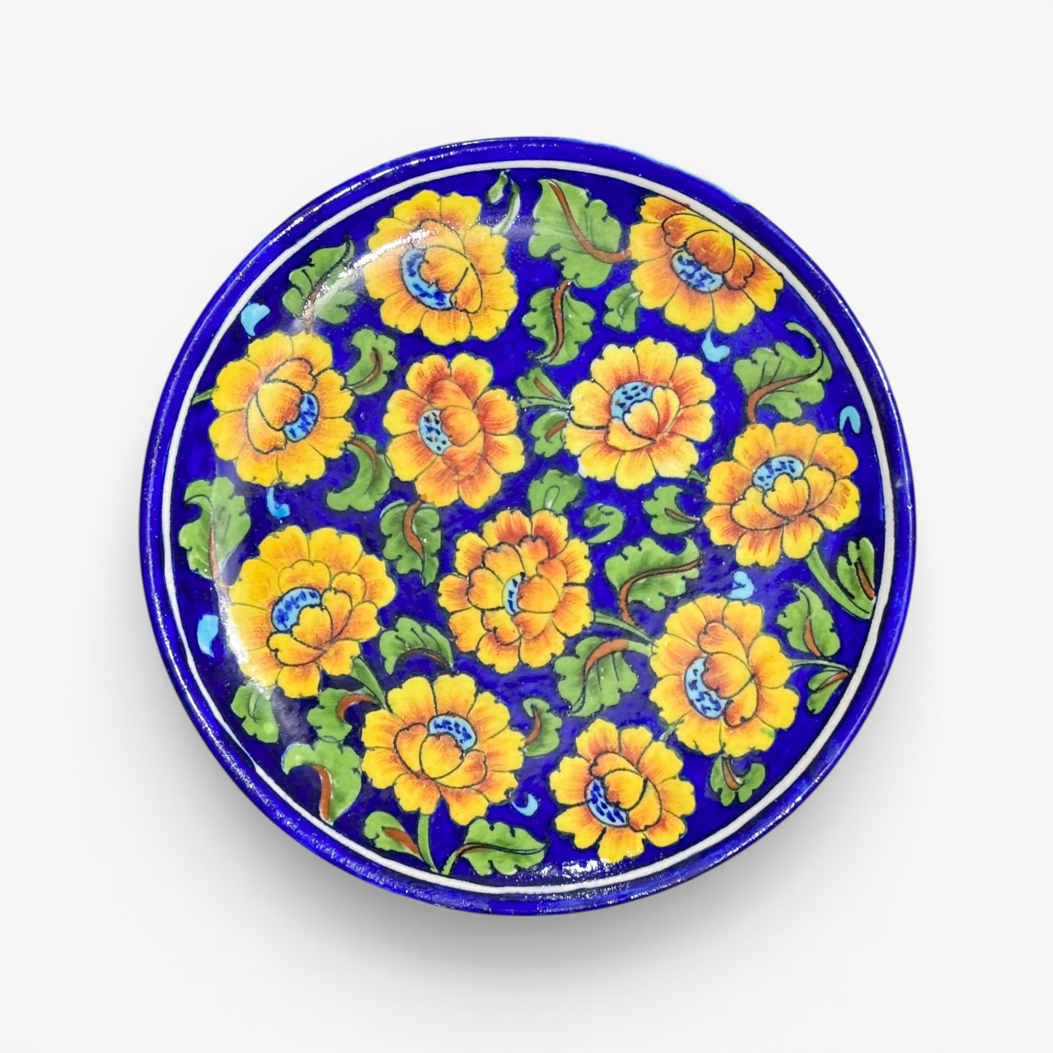 Blue Pottery Wall Plate (Set of 3)