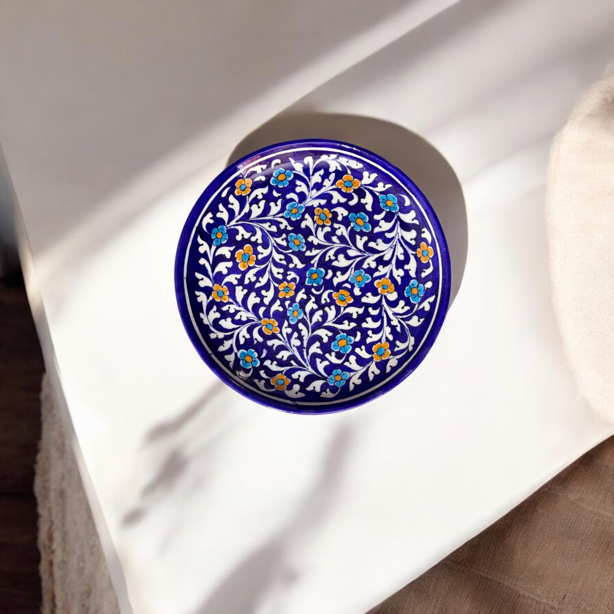 Blue pottery wall hanging Plate