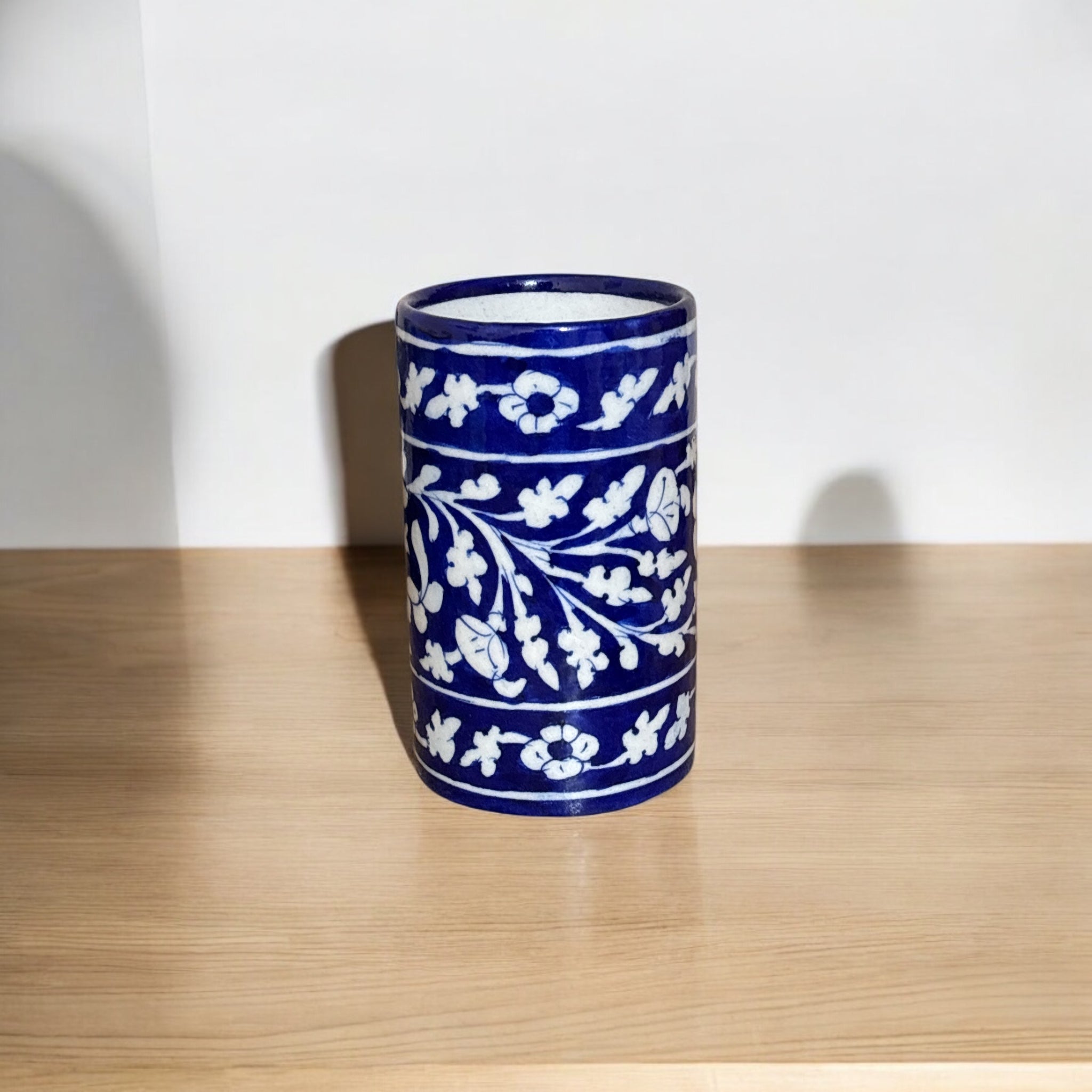 Blue Pottery Pen stand