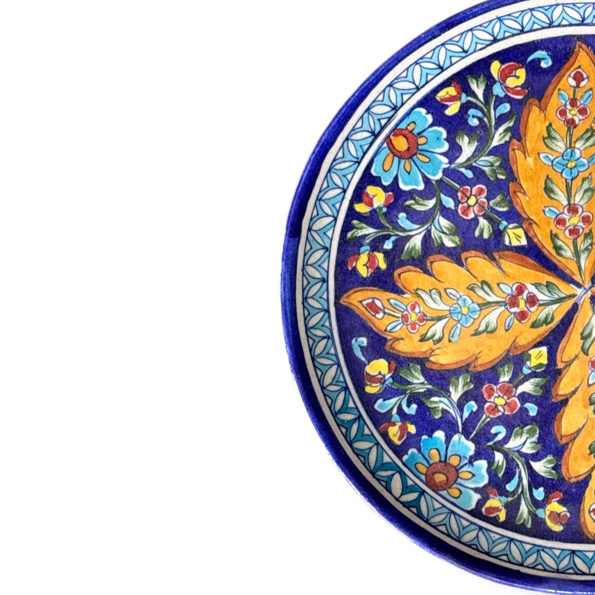 Blue Pottery Wall Hanging 10 Inch Plate