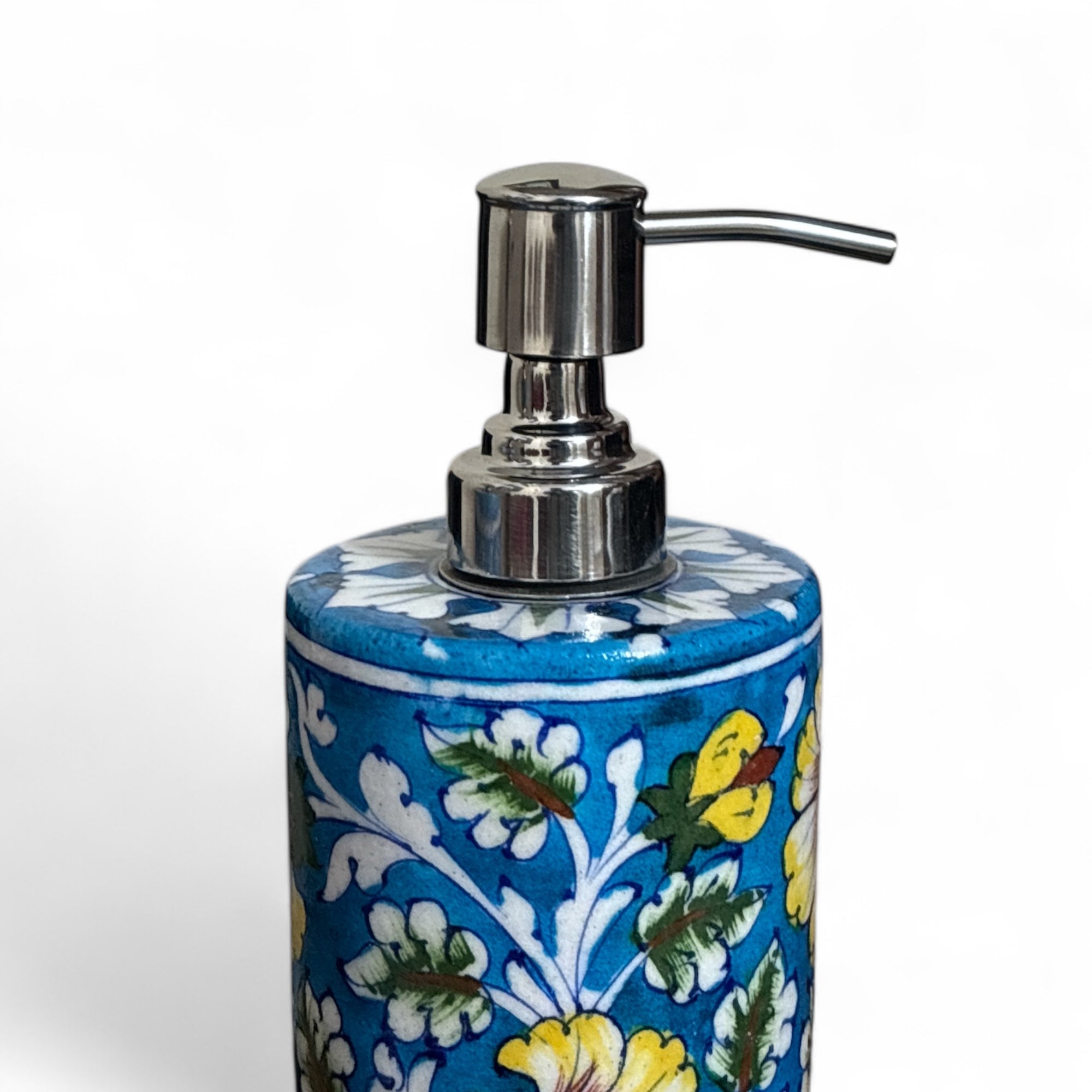 Blue Pottery Dispenser