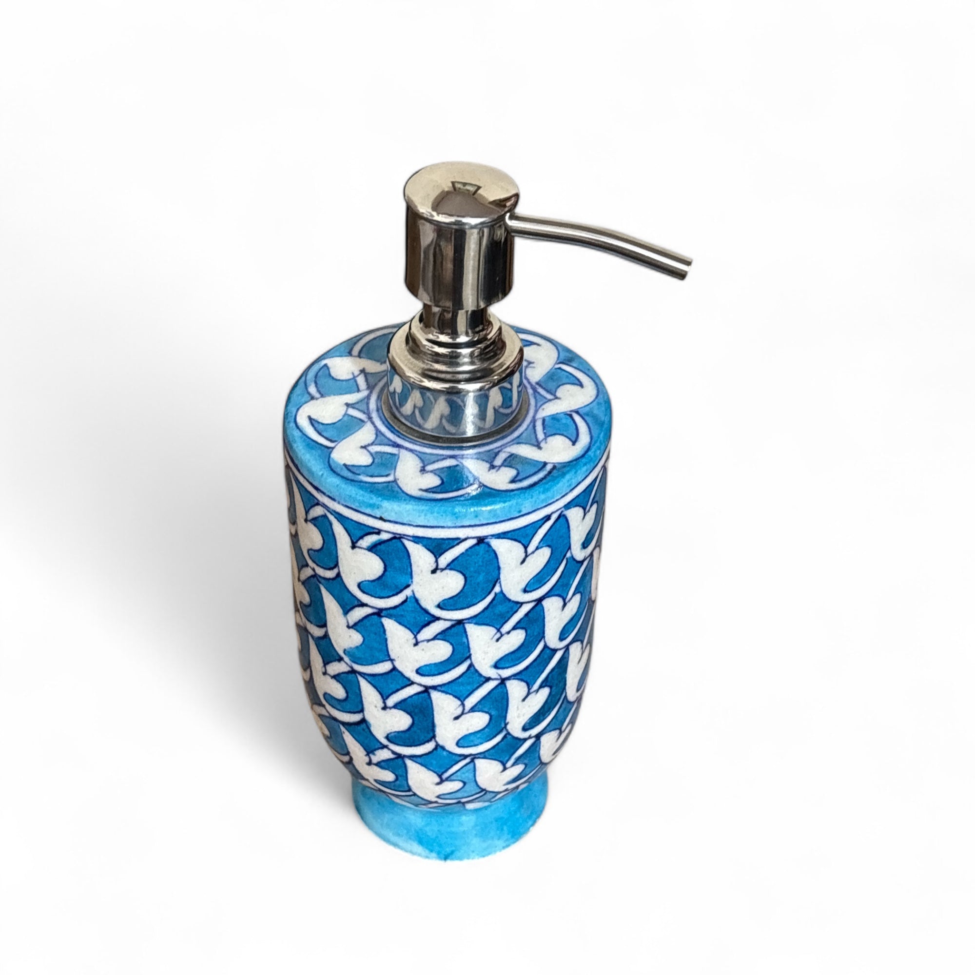 Blue Pottery Dispenser