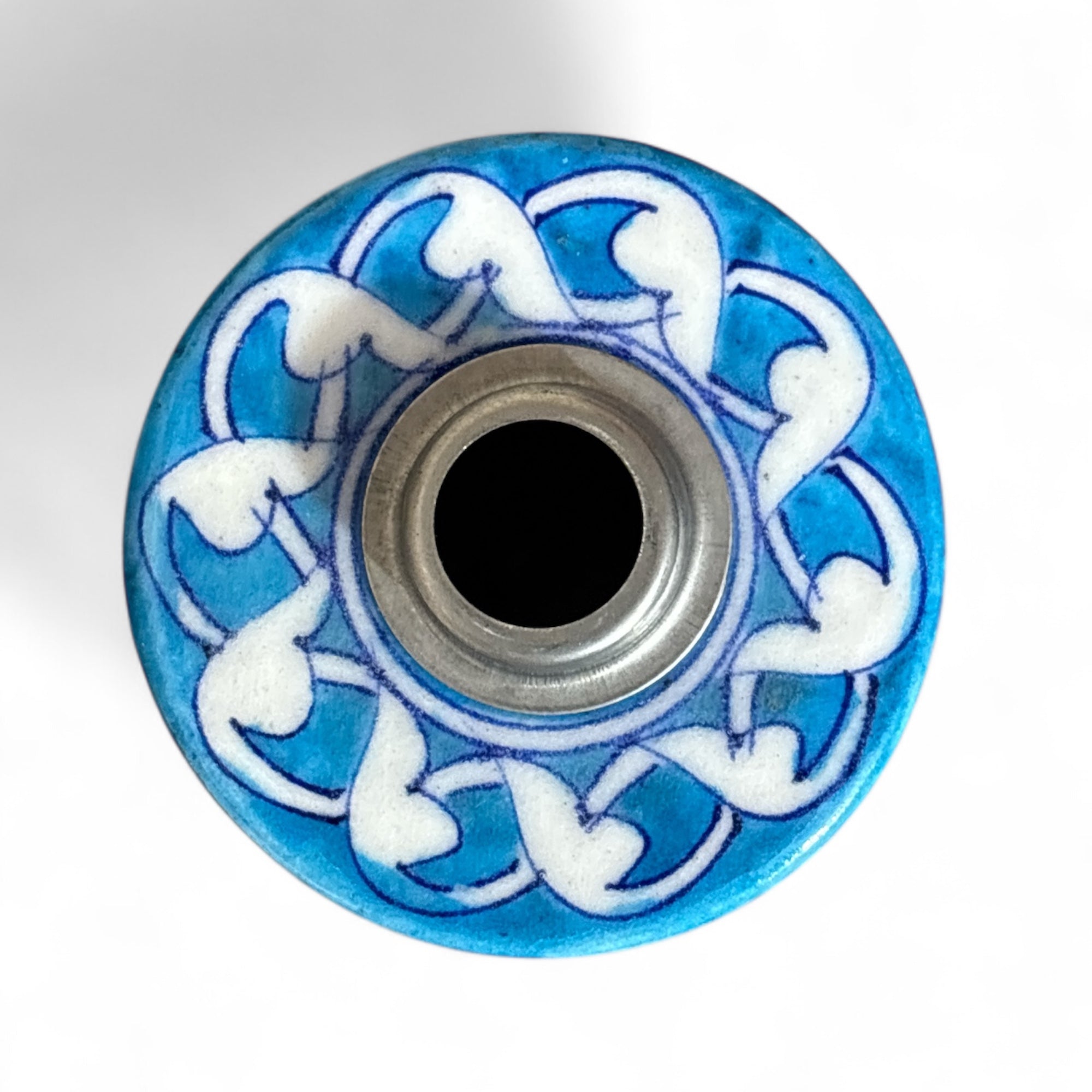 Blue Pottery Dispenser