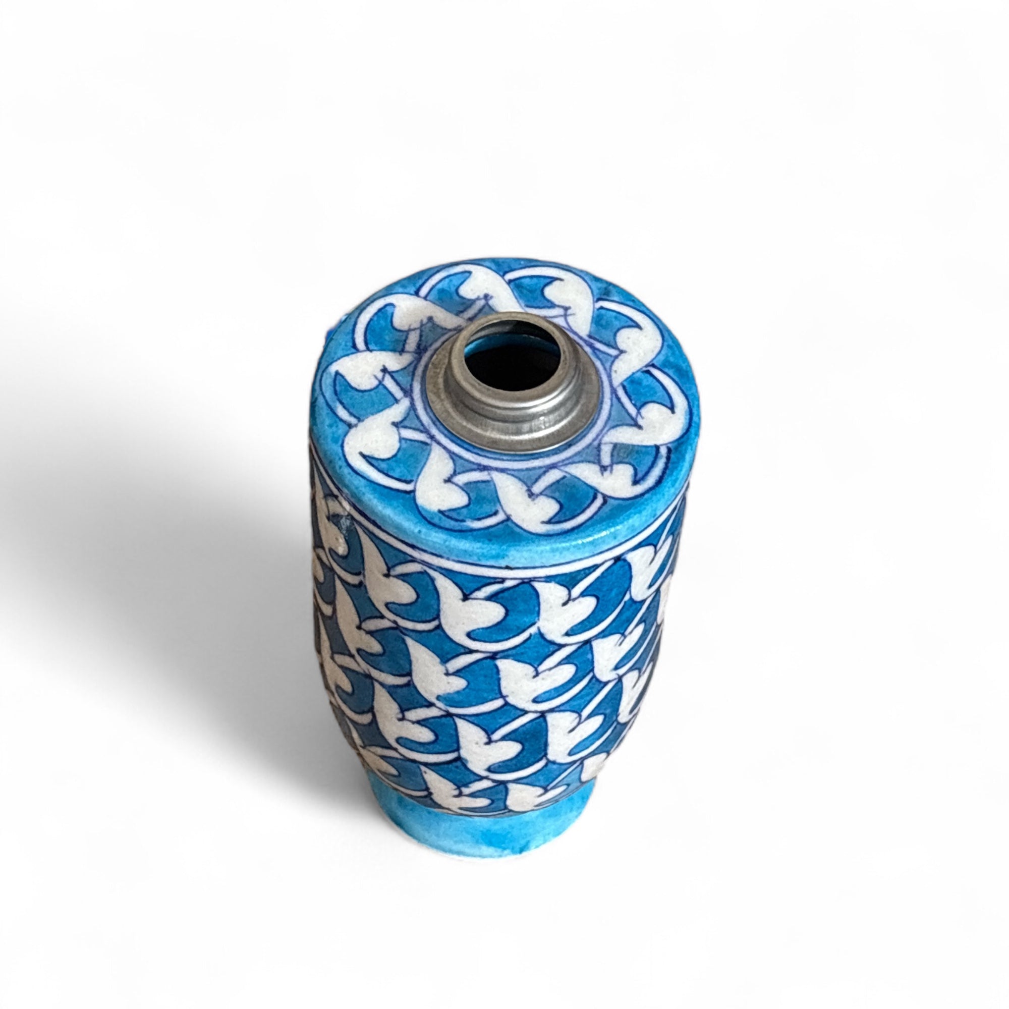 Blue Pottery Dispenser