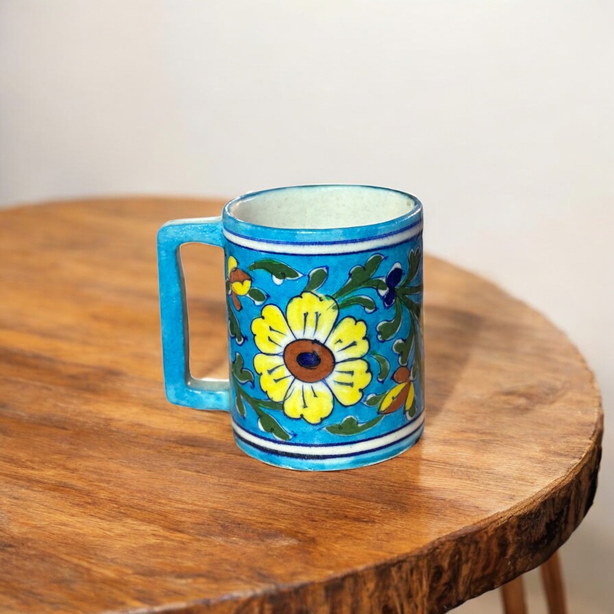 Blue Pottery Mug