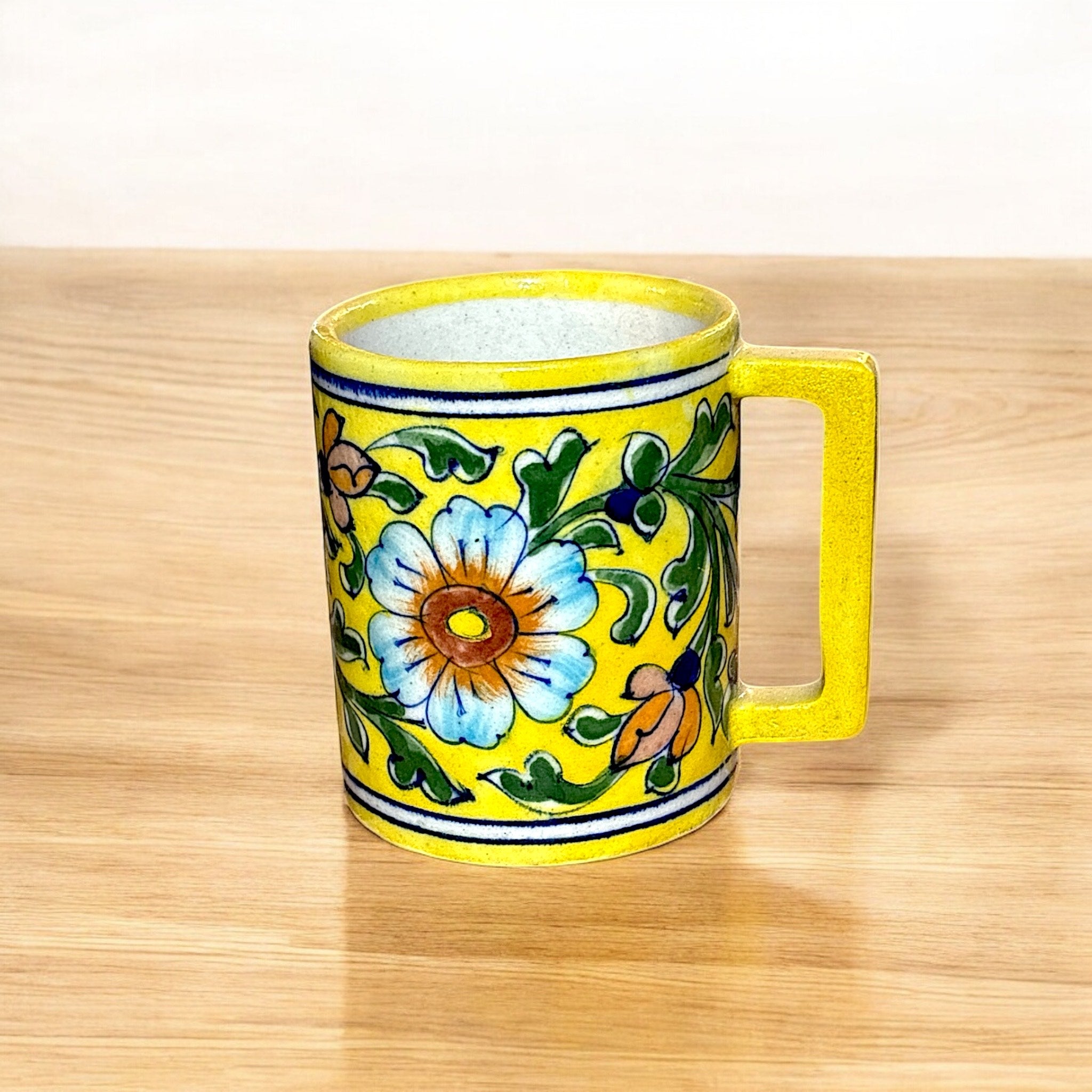 Blue Pottery Mug