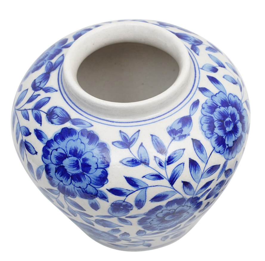 Blue Pottery Handmade Vase / Jar