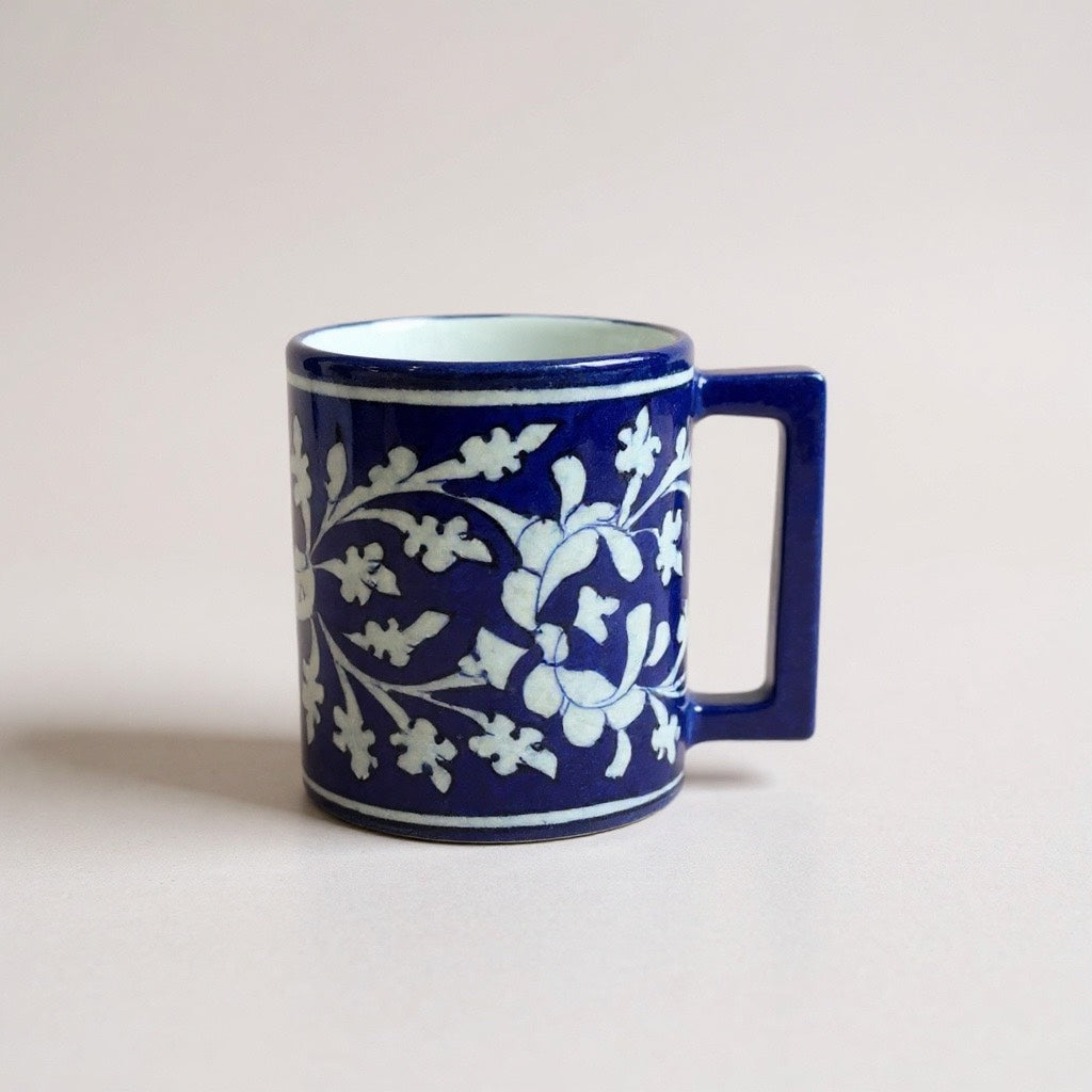 Blue Pottery Mug