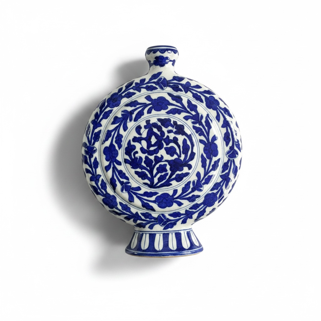 Blue Pottery T-vase
