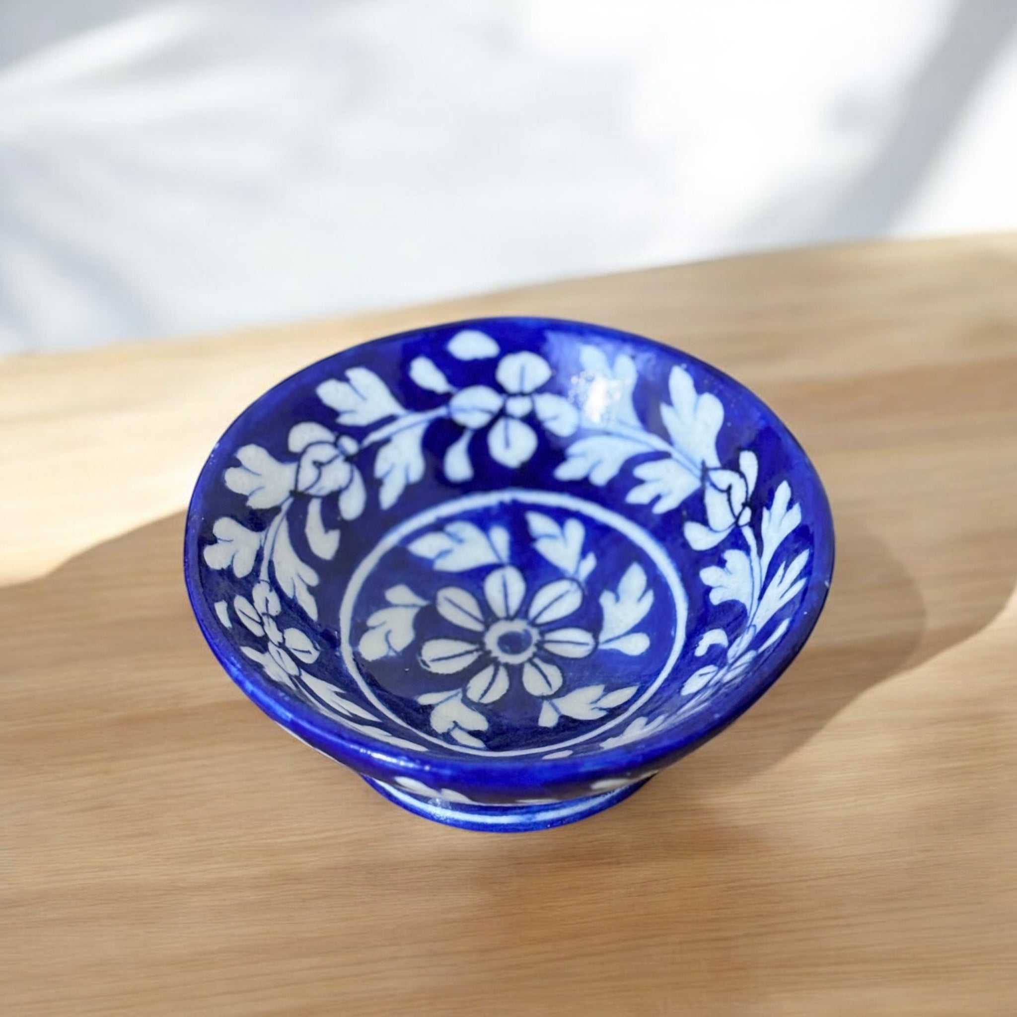 Blue pottery, handmade bowl Set Of (2)