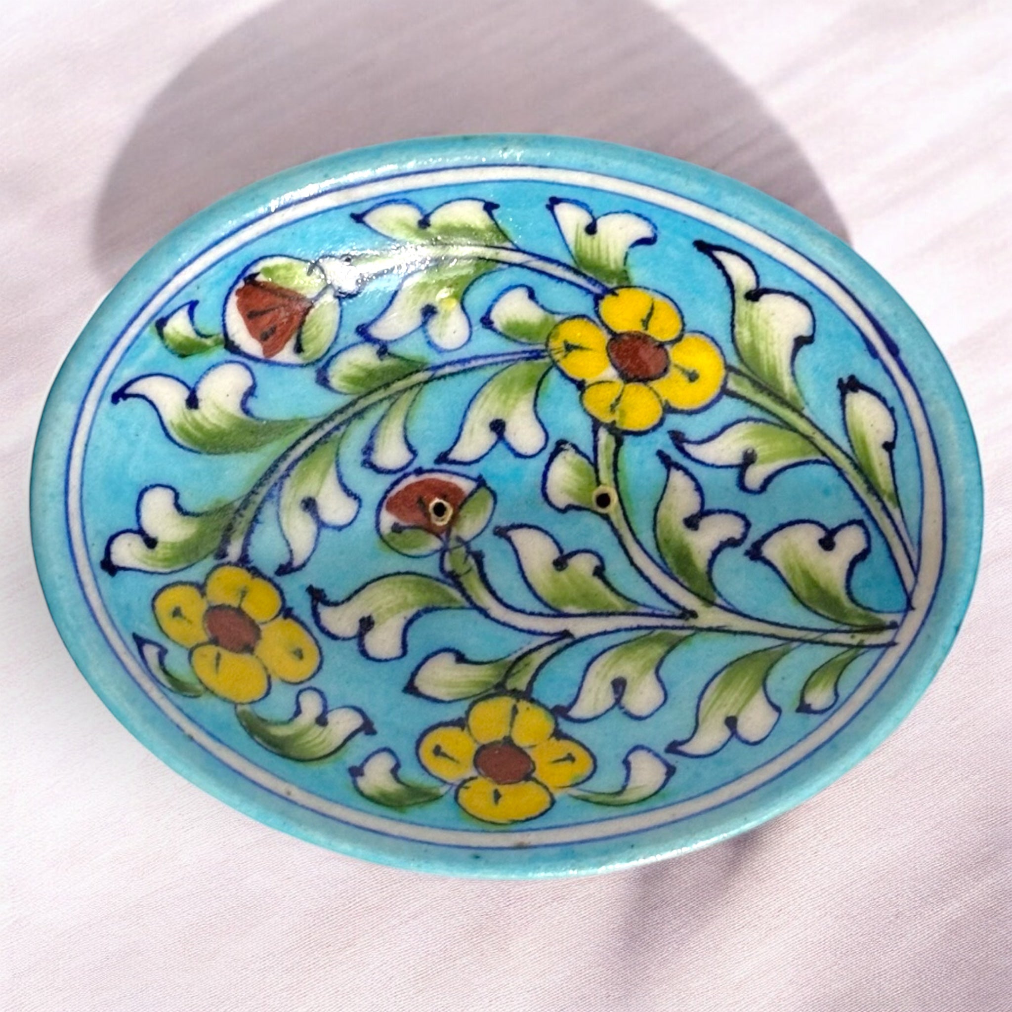 Blue Pottery Soapdish