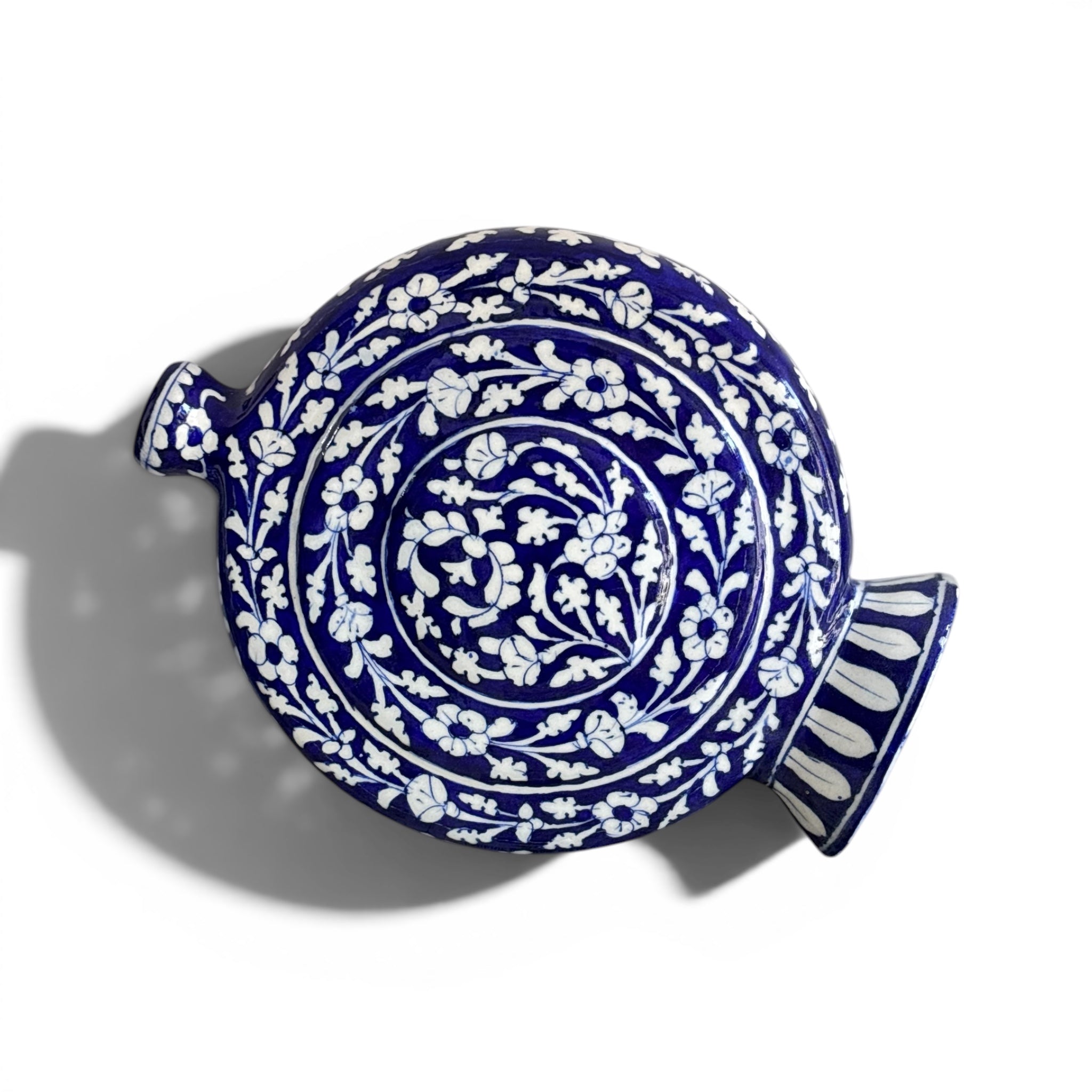 Blue Pottery T-Vase