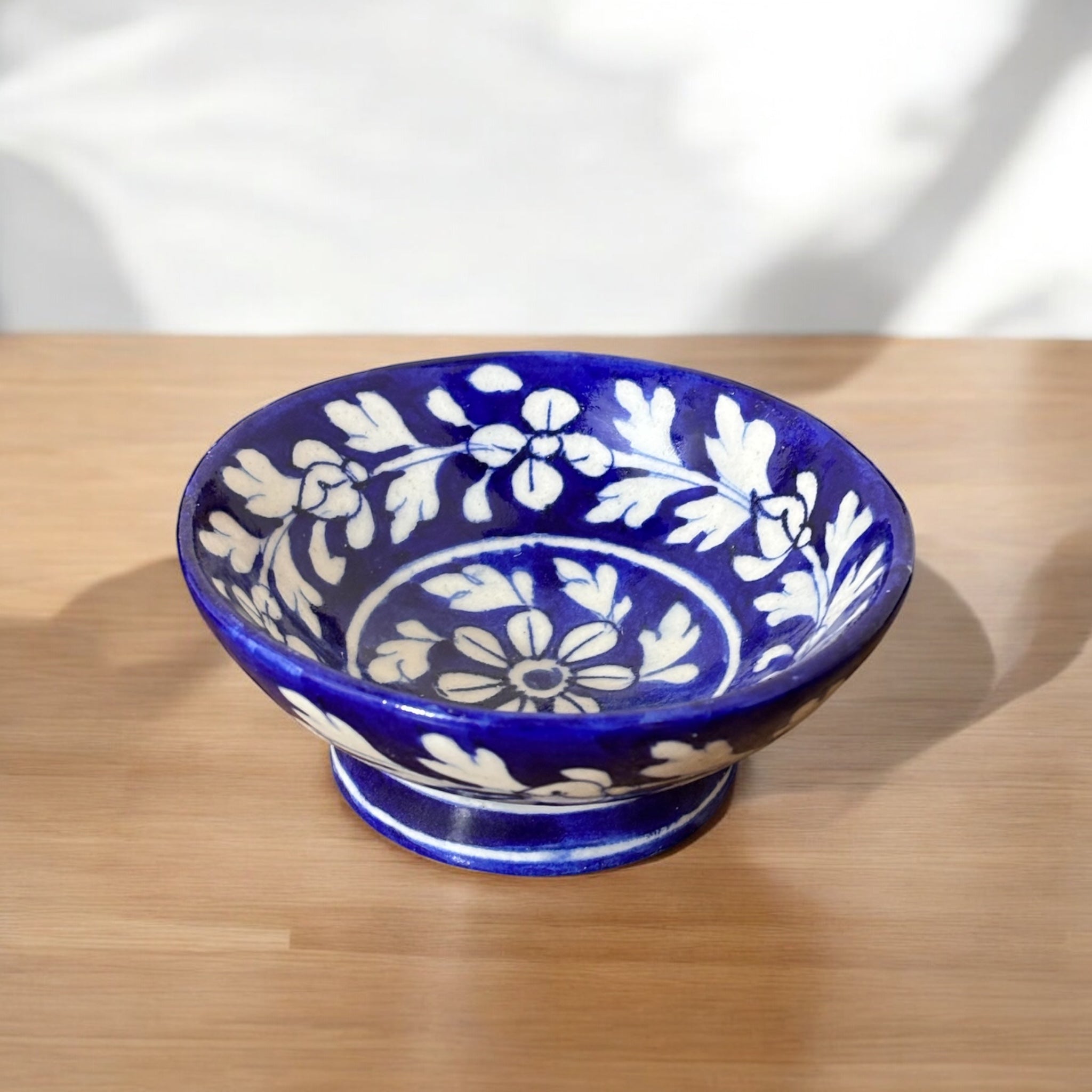 Blue pottery, handmade bowl Set Of (2)