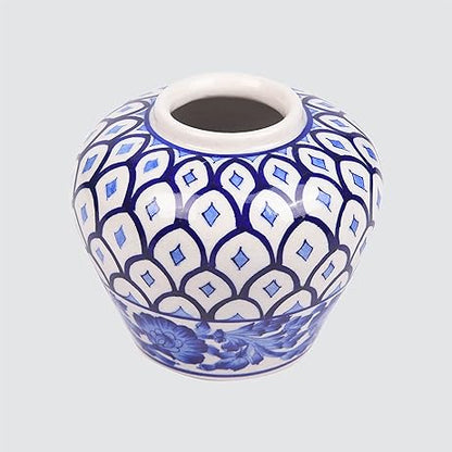 Blue Pottery Vase / Jar