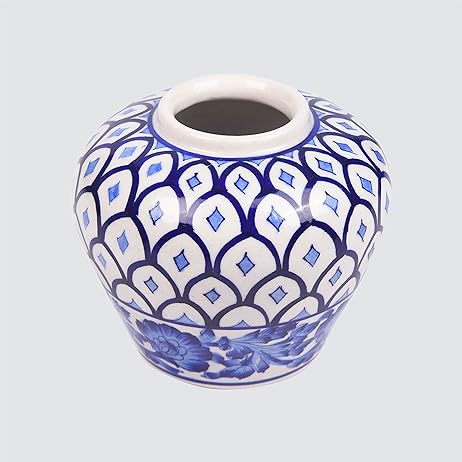 Blue Pottery Vase / Jar