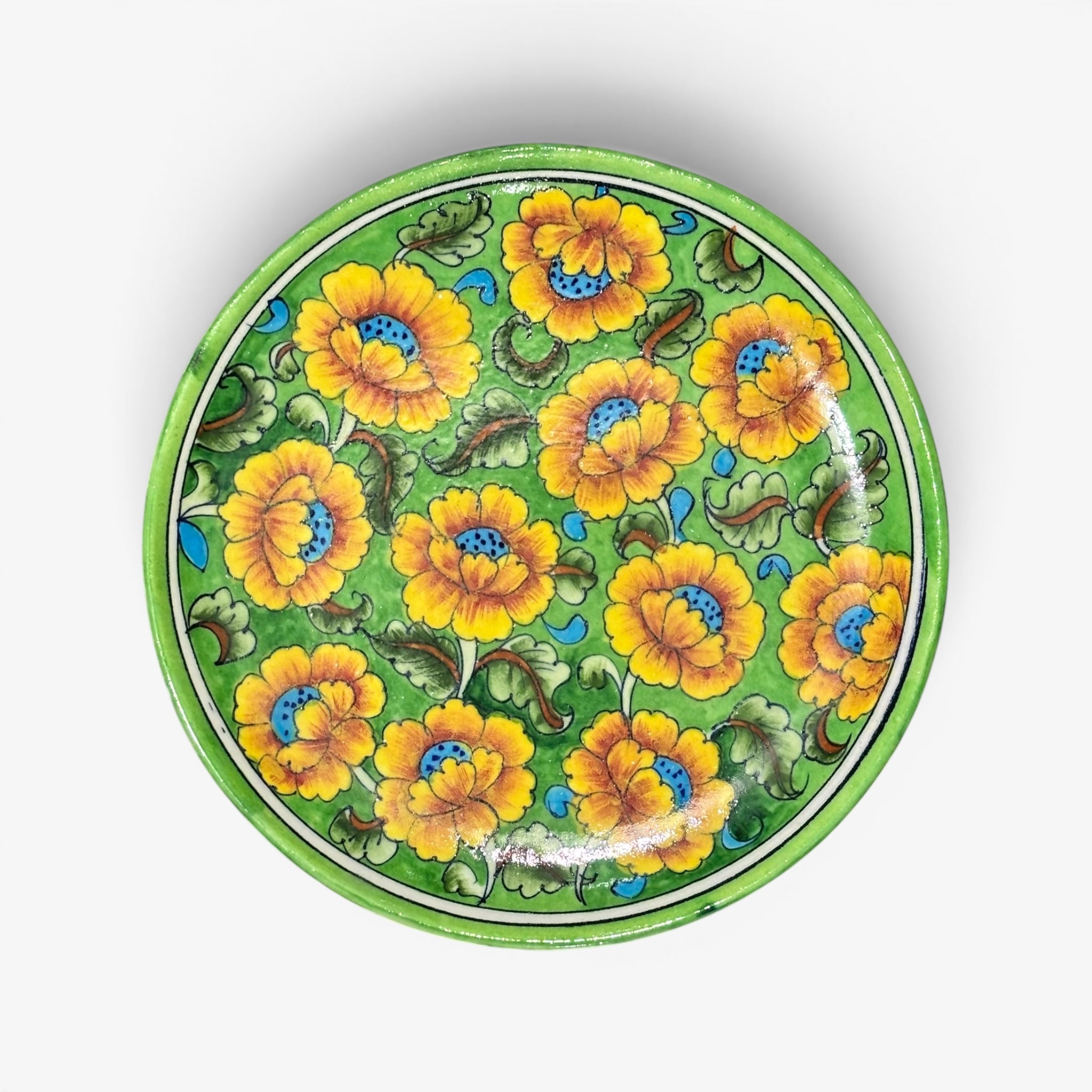 Blue Pottery Wall Plate (Set of 3)