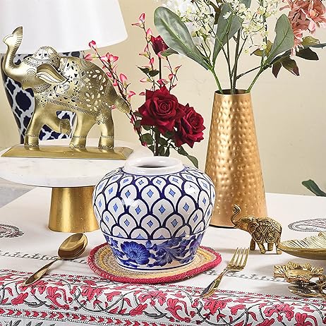 Blue Pottery Vase / Jar