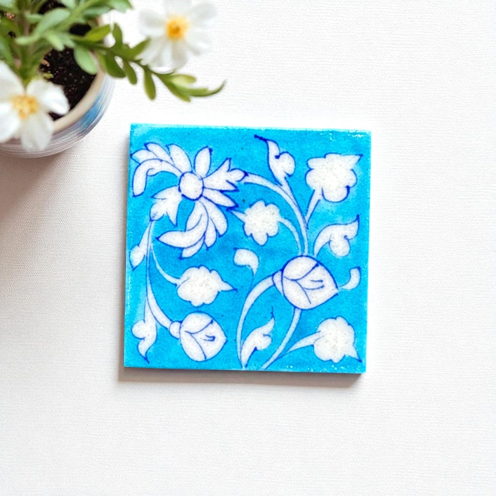 Sky Blue Coasters Set Of 6