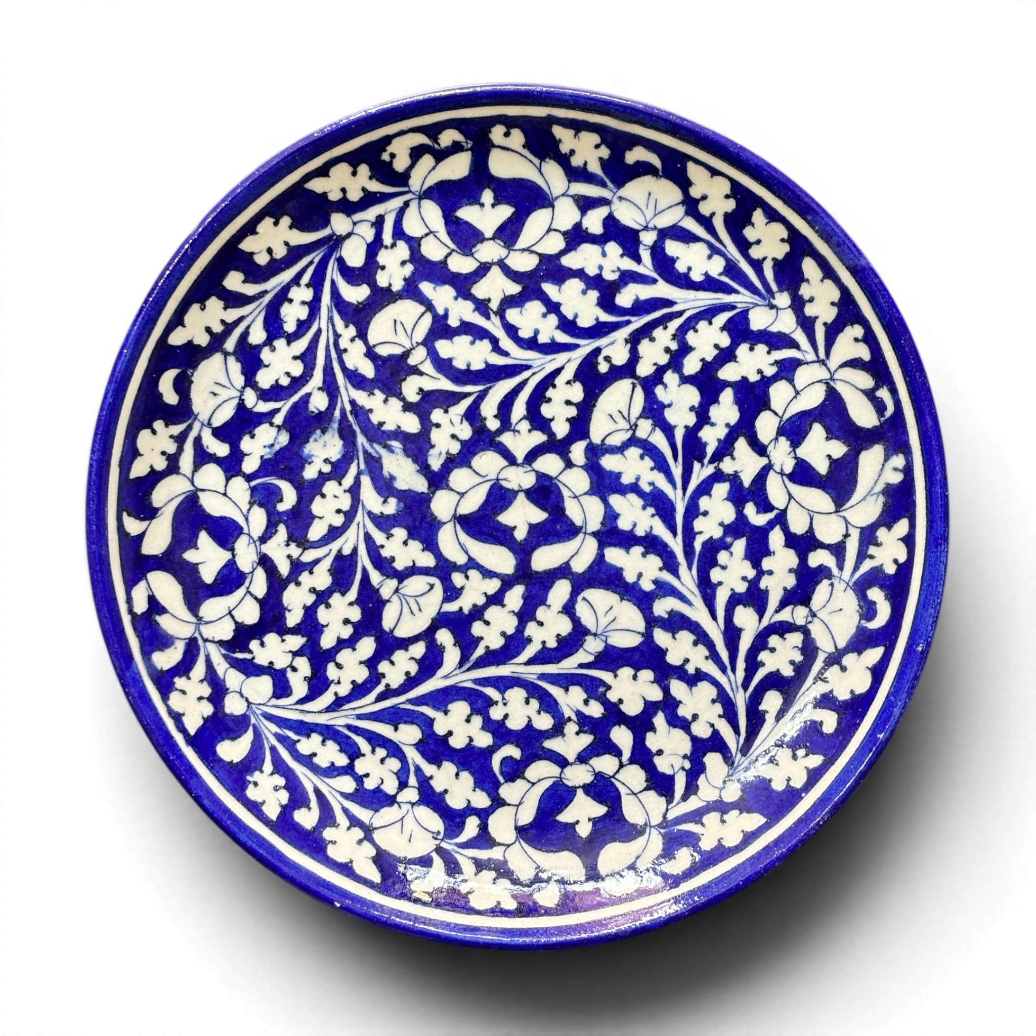 Blue Pottery 10 inch Plate
