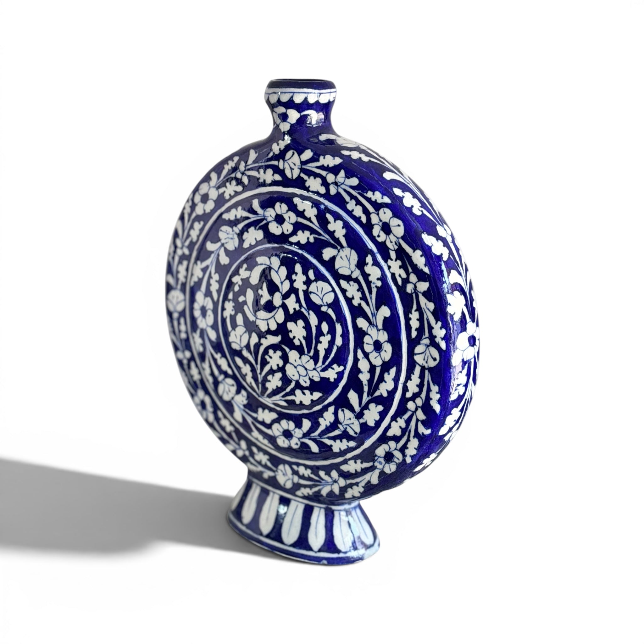 Blue Pottery T-Vase