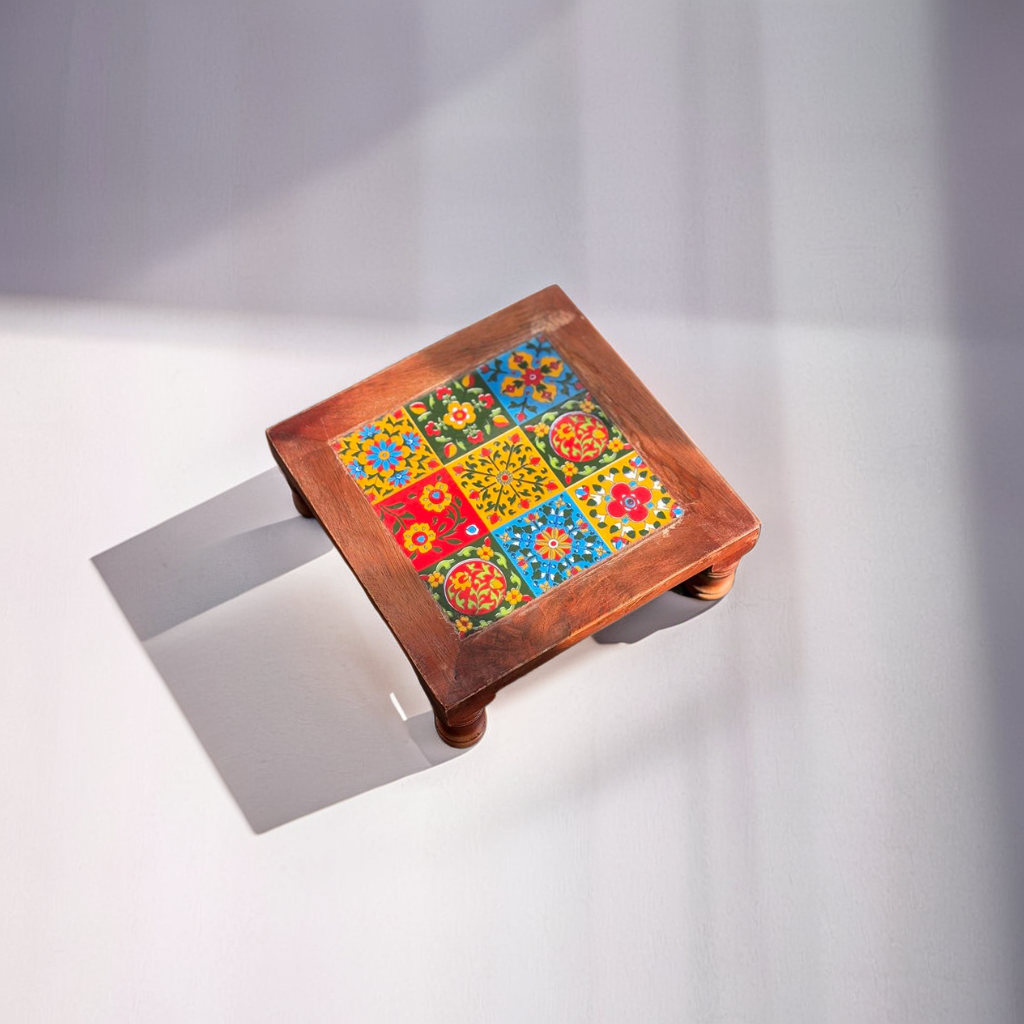 Blue Pottery Chowki 9 Tile