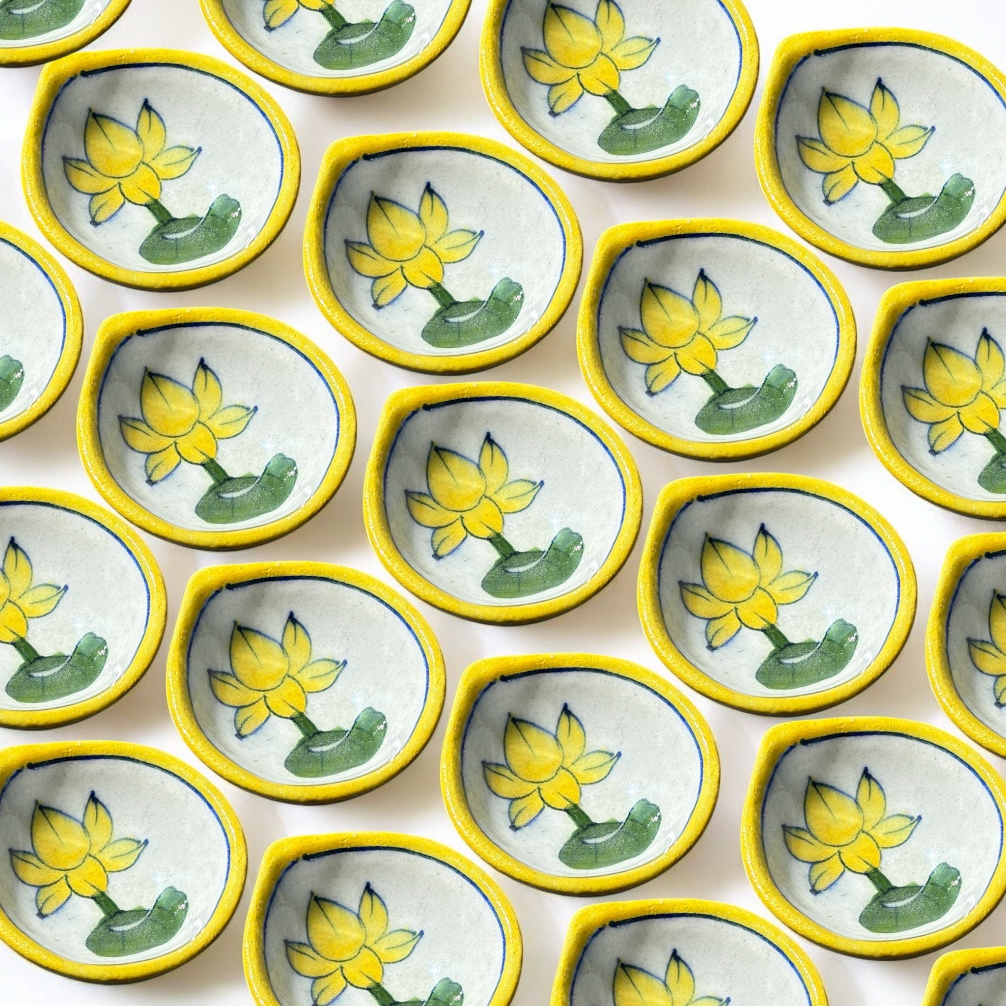 Blue Pottery Diya – Set of 10