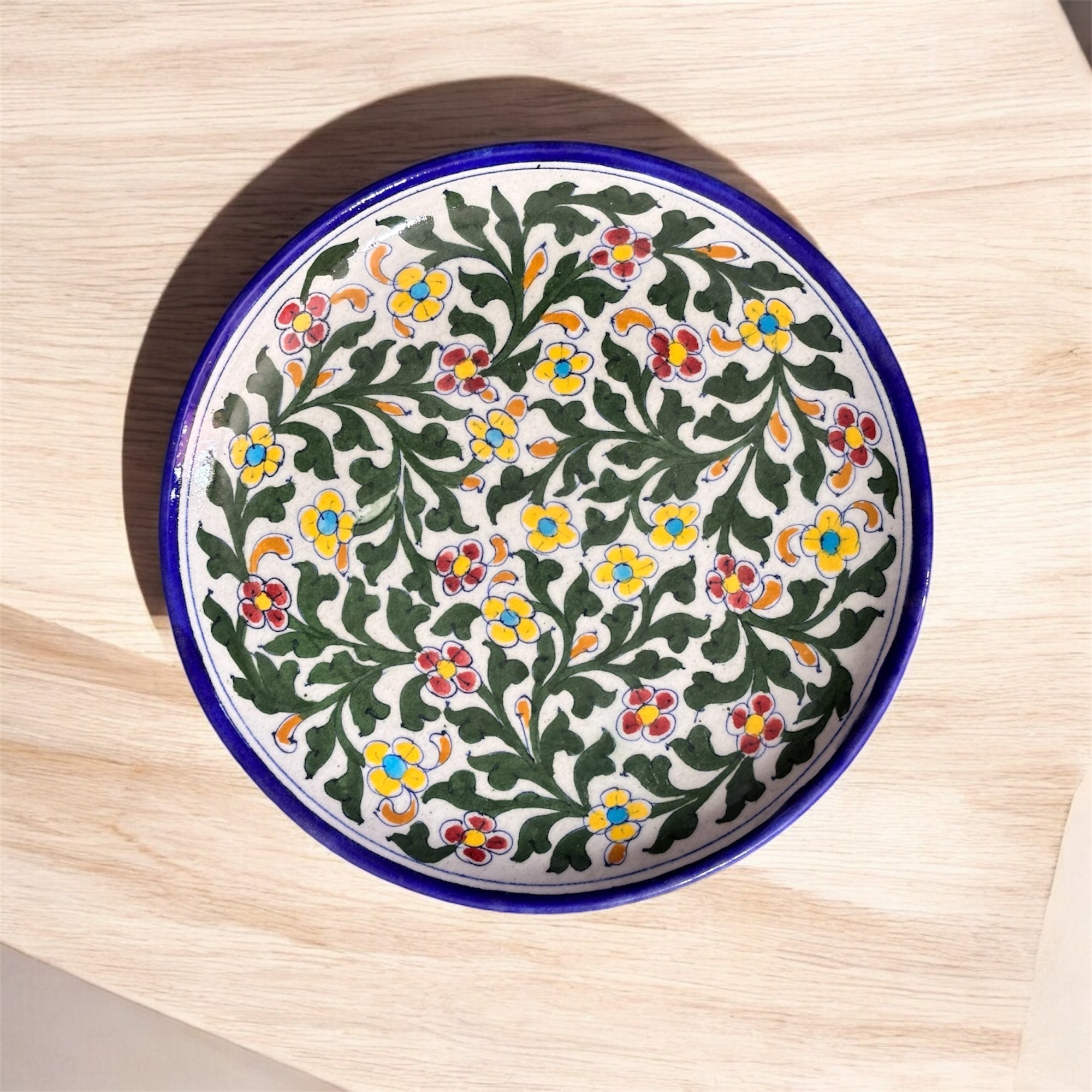 Blue Pottery 10 Inch Wall Plate