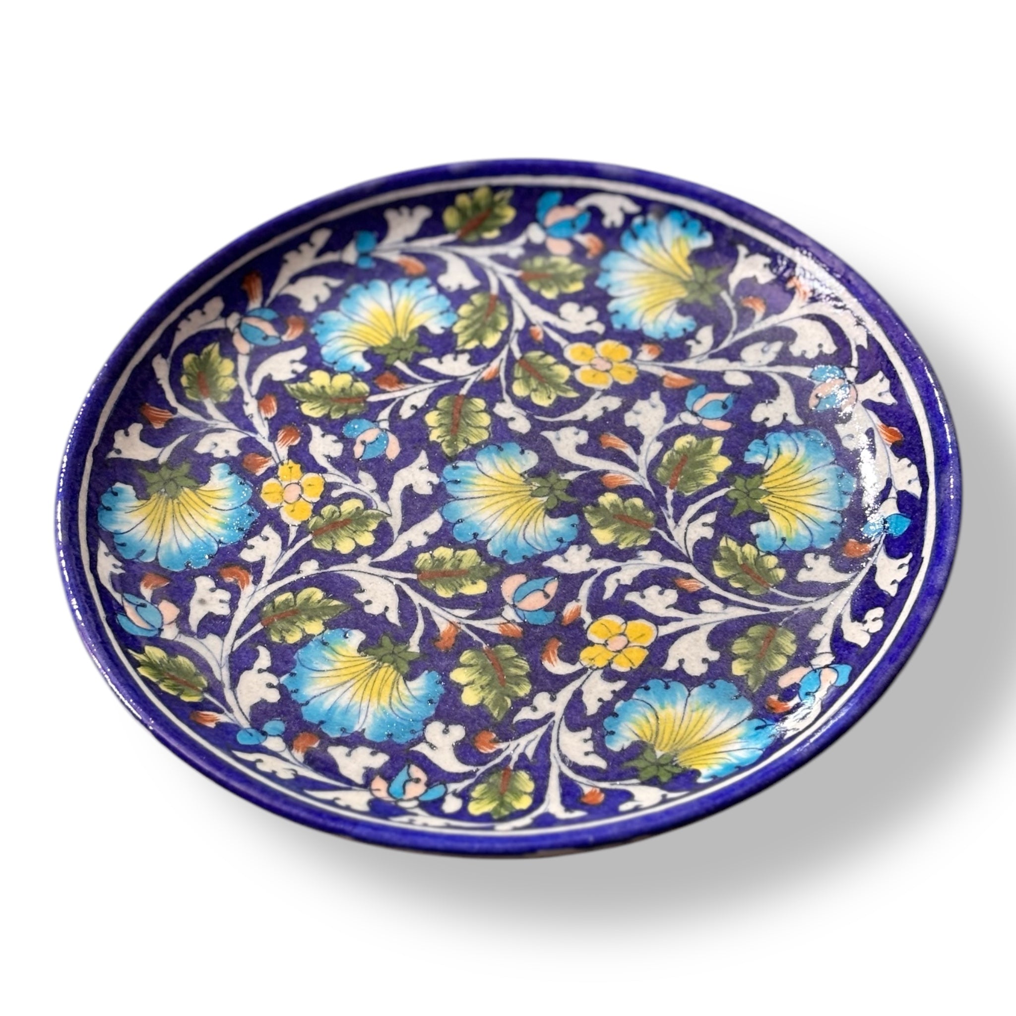 Blue Pottery 10 Inch Wall Plate