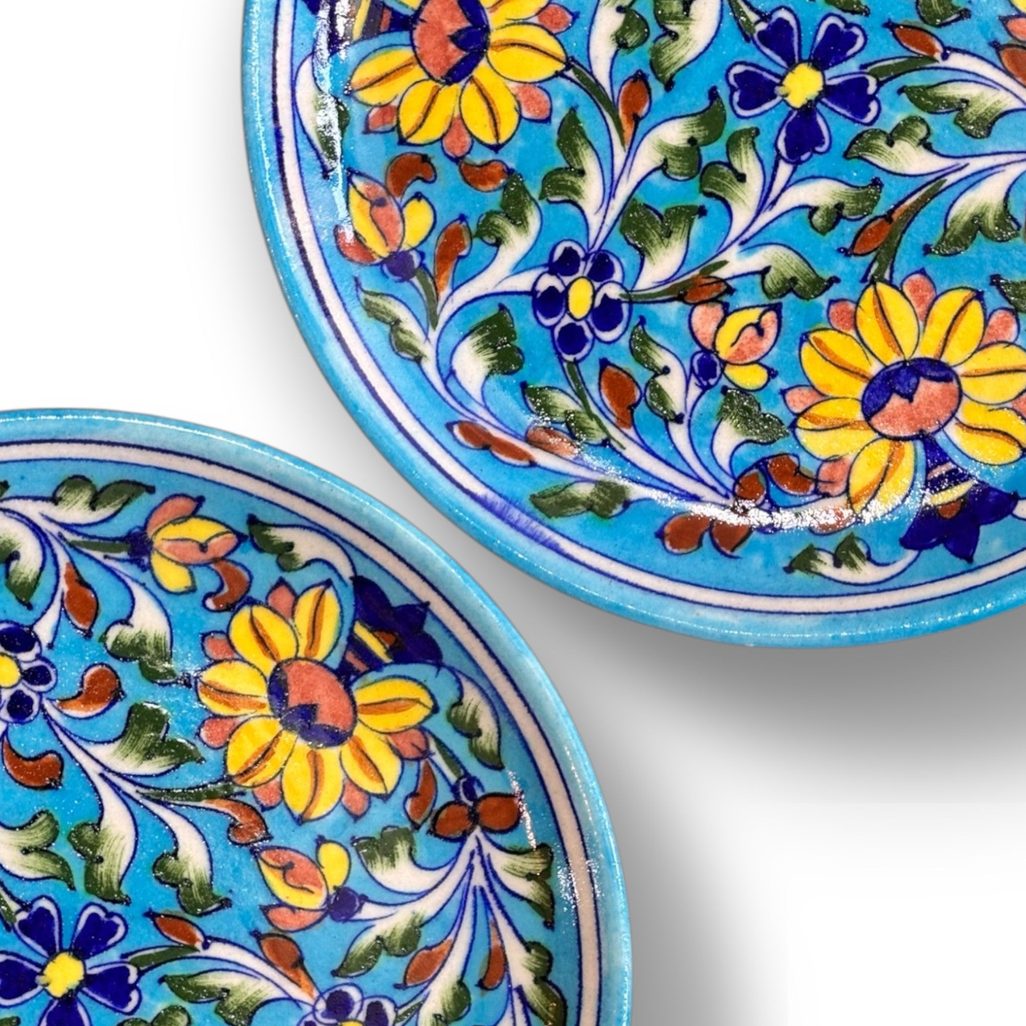 Blue Pottery 8 inch Plate