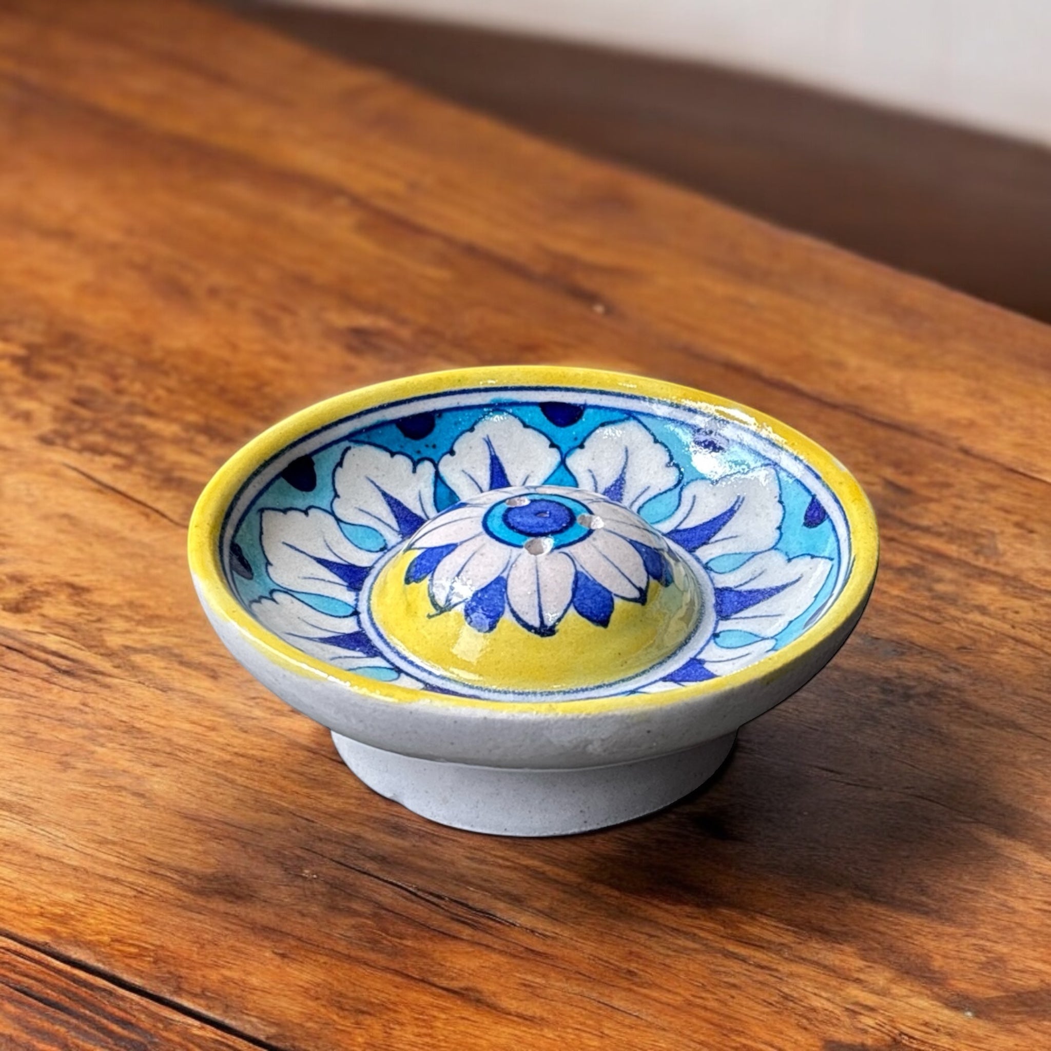 Blue Pottery Incense Stick Holder