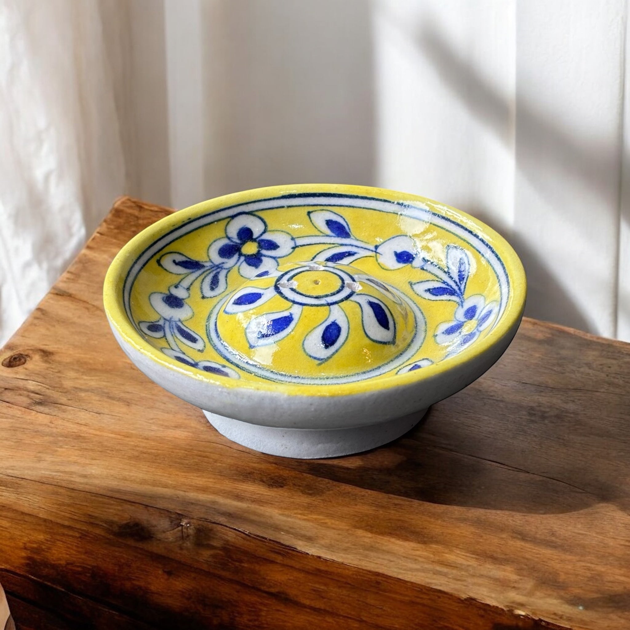 Blue Pottery Incense Stick Holder