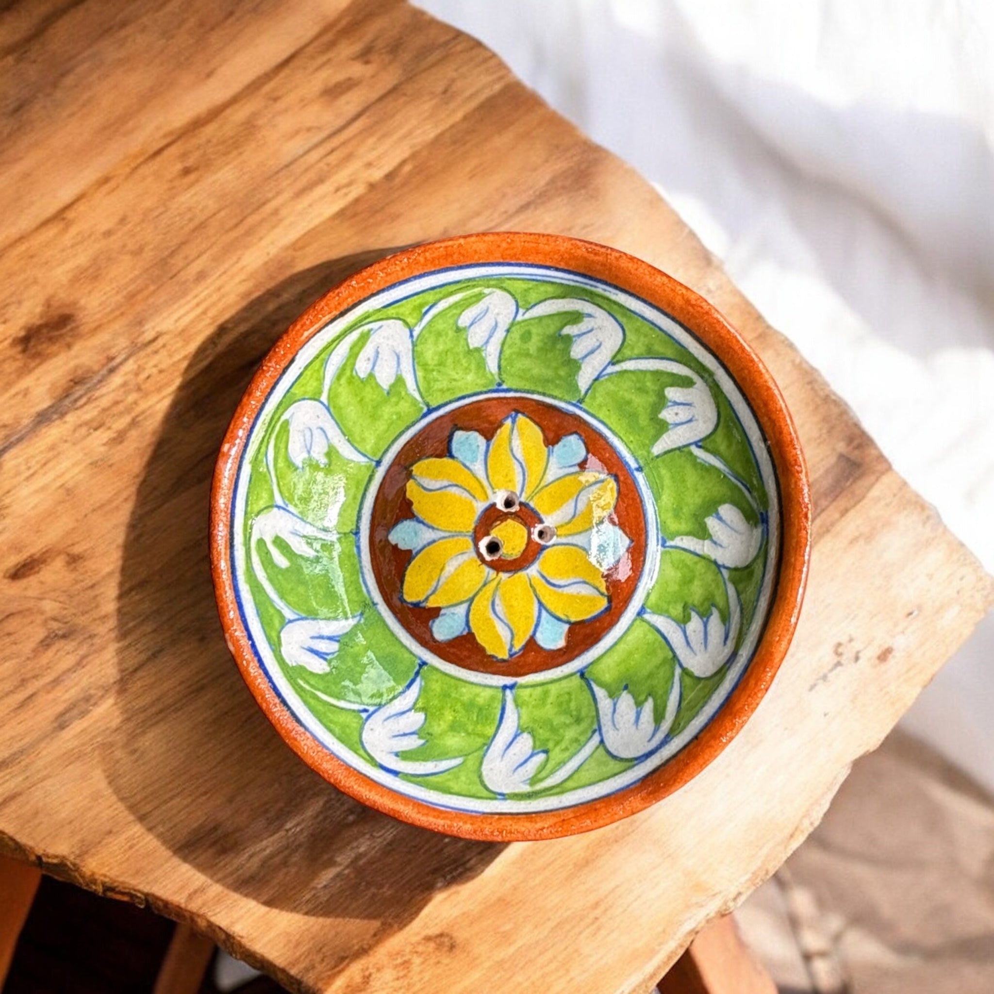 Blue Pottery Incense Stick Holder