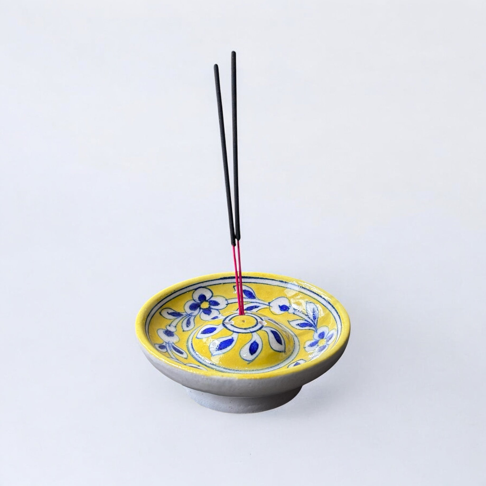 Blue Pottery Incense Stick Holder