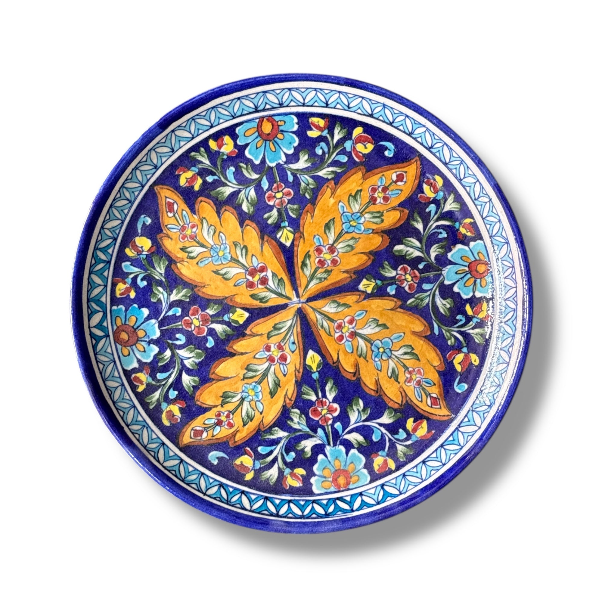 Blue Pottery Wall Hanging 10 Inch Plate