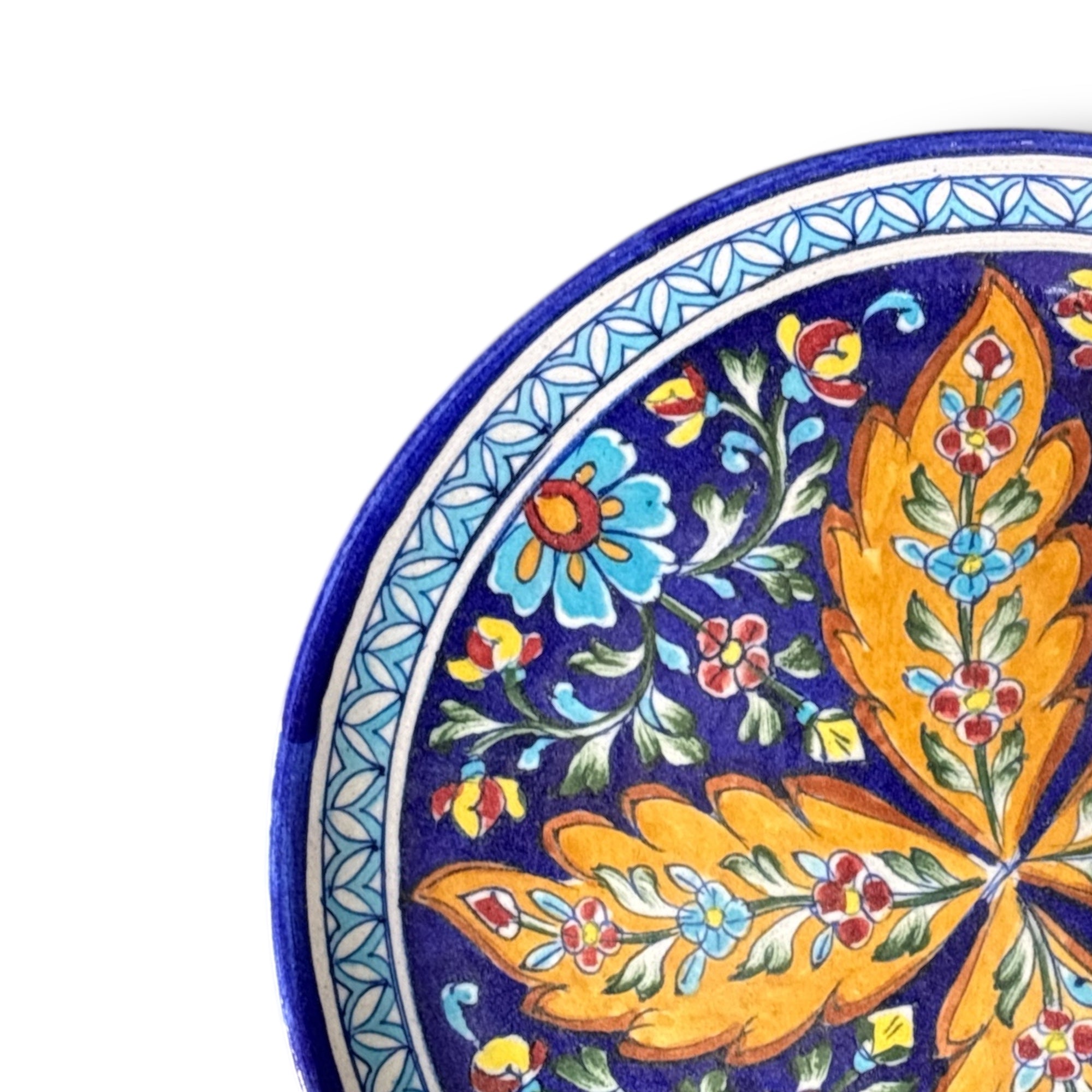 Blue Pottery Wall Hanging 10 Inch Plate