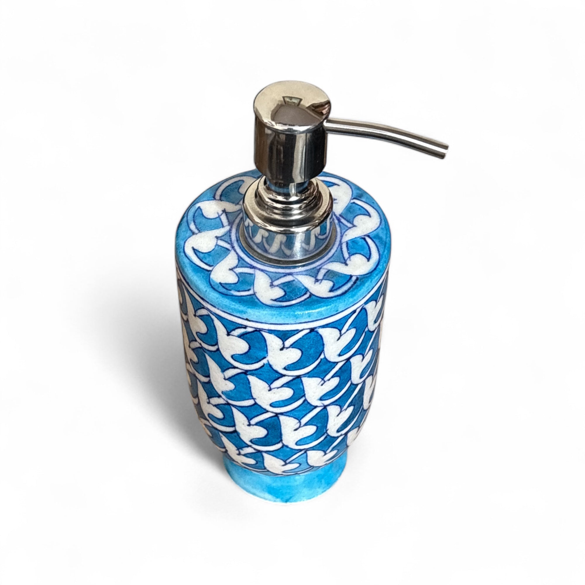 Blue Pottery Dispenser