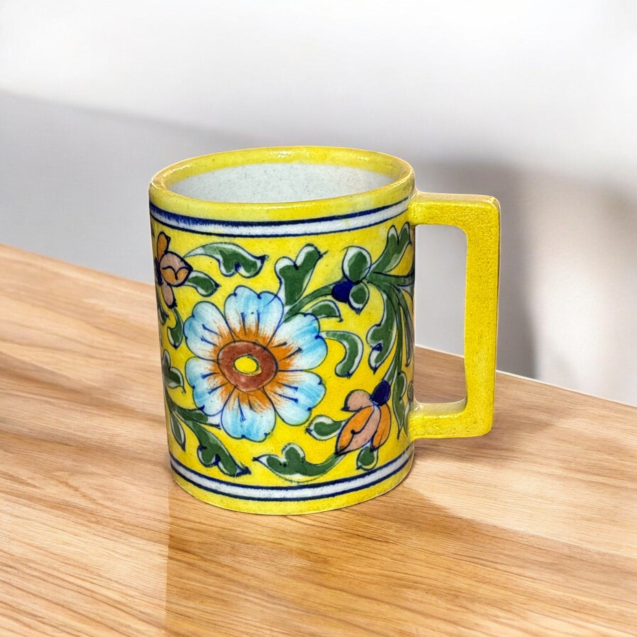 Blue Pottery Mug