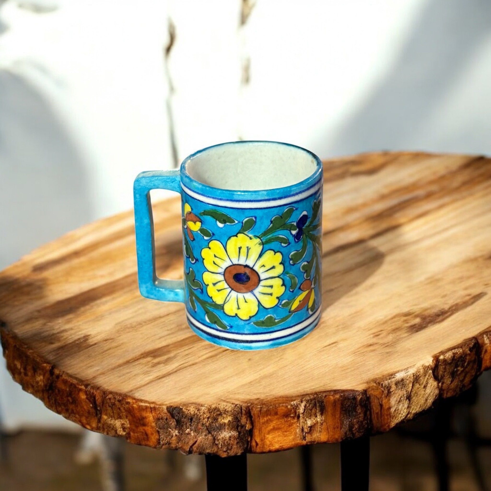 Blue Pottery Mug