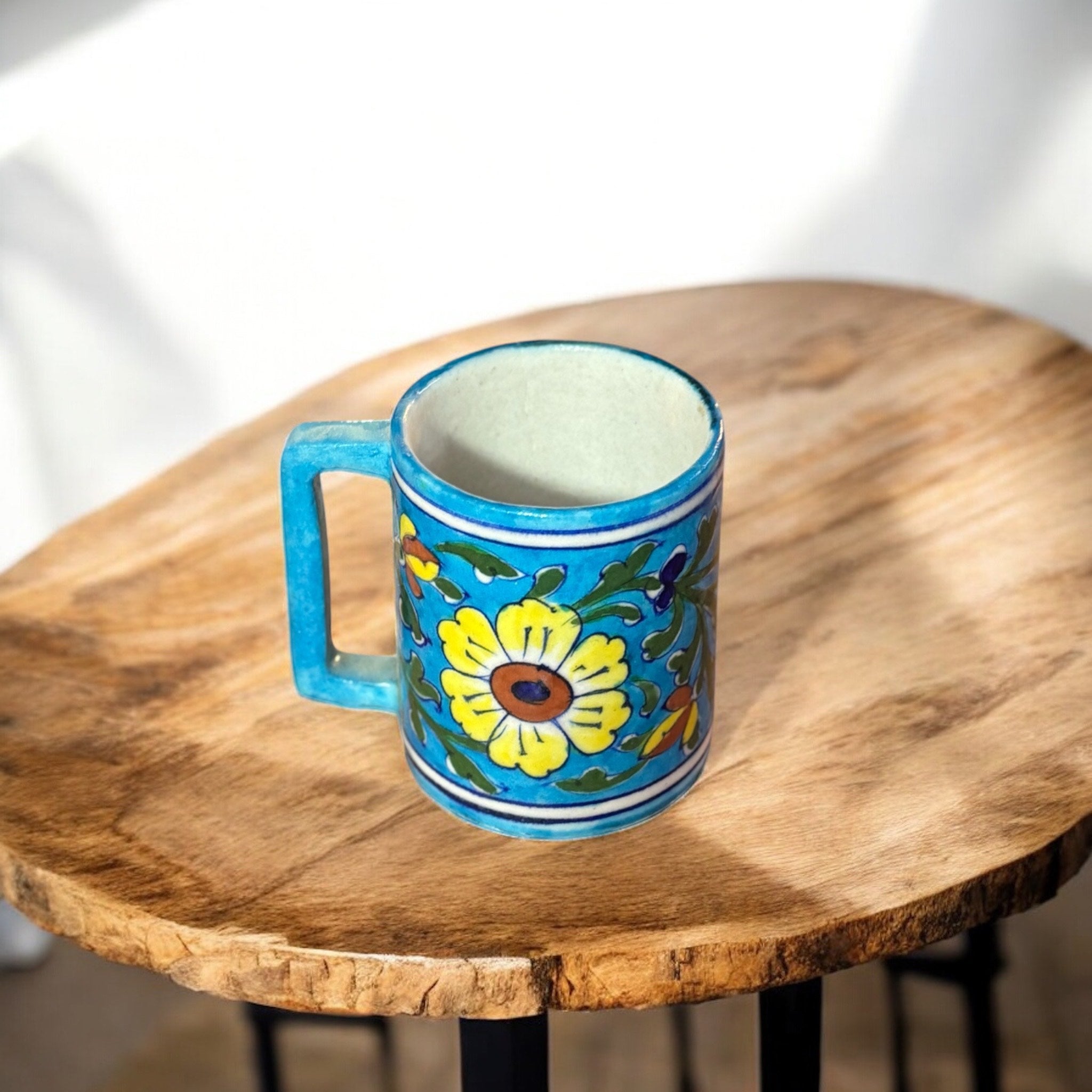 Blue Pottery Mug