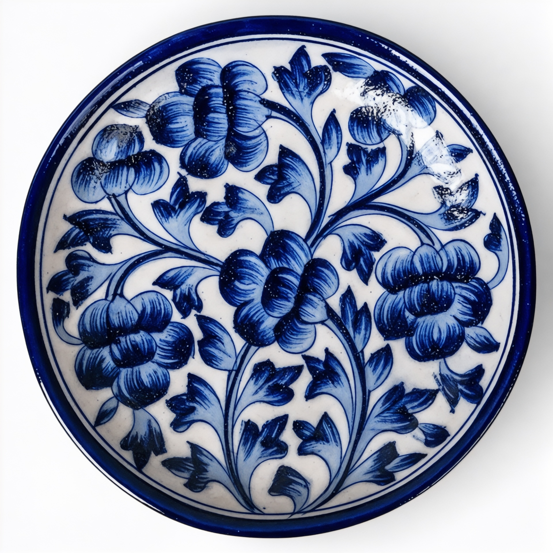 Blue Pottery 6 inch Plate
