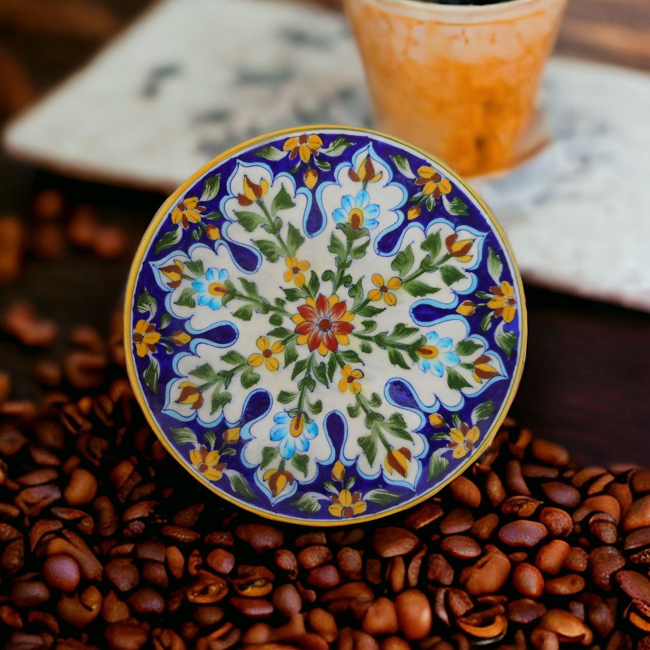 Blue Pottery 10 Inch Plate